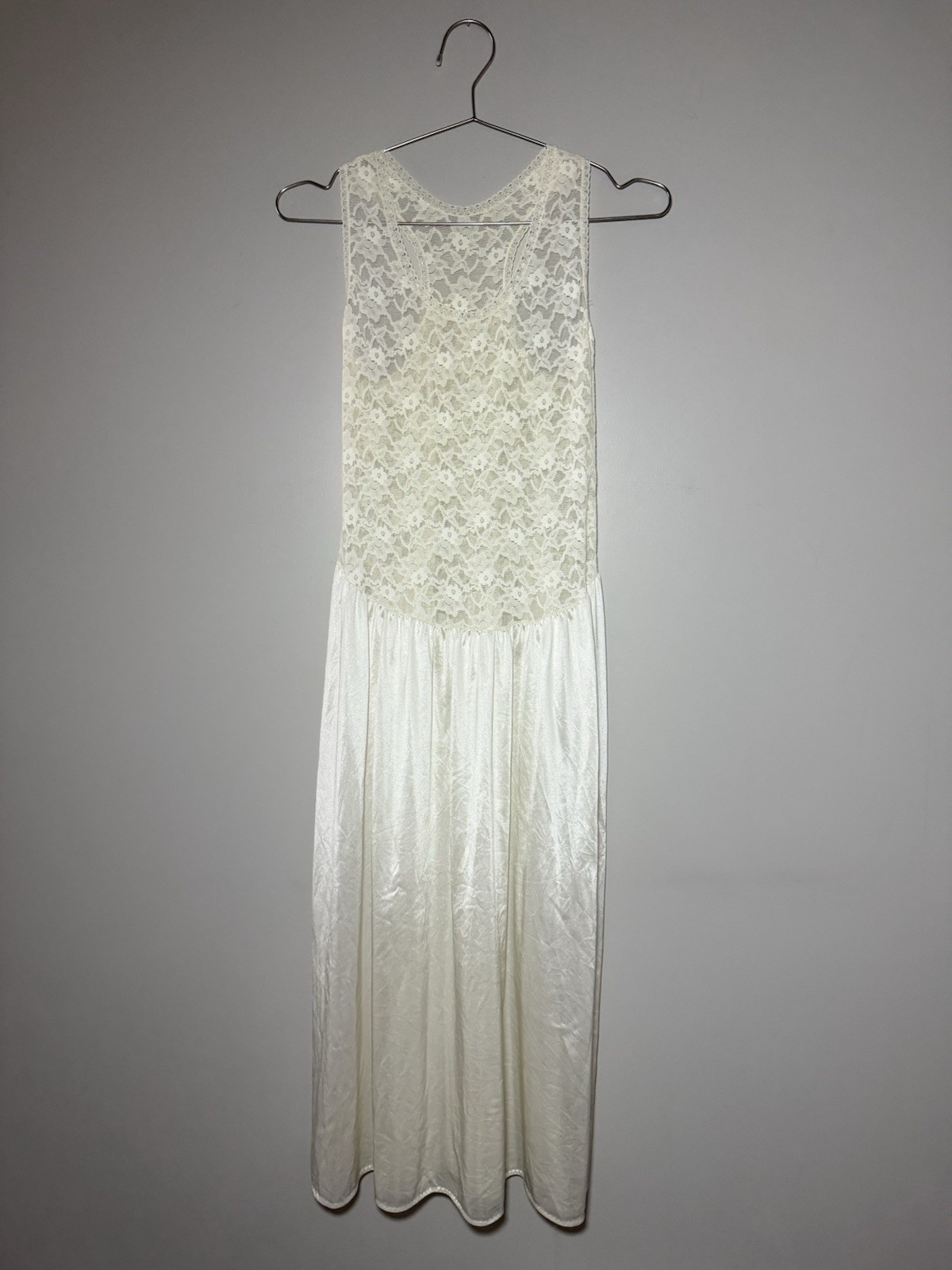 Vintage Tom Bezduda Barad & Co White Lingerie Gown Union Made Size L | Feminine