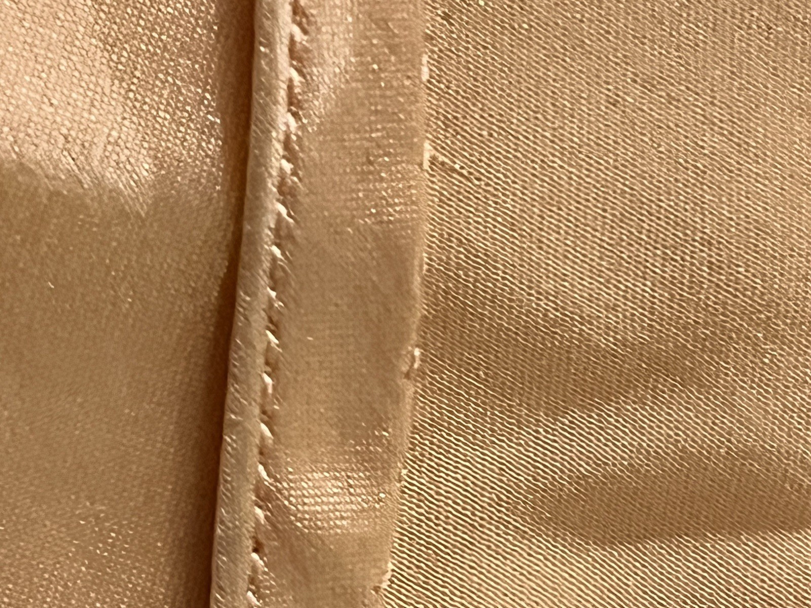 Vintage Peach Satin Silk Lace Tap Pants Knickers Boudoir Lingerie