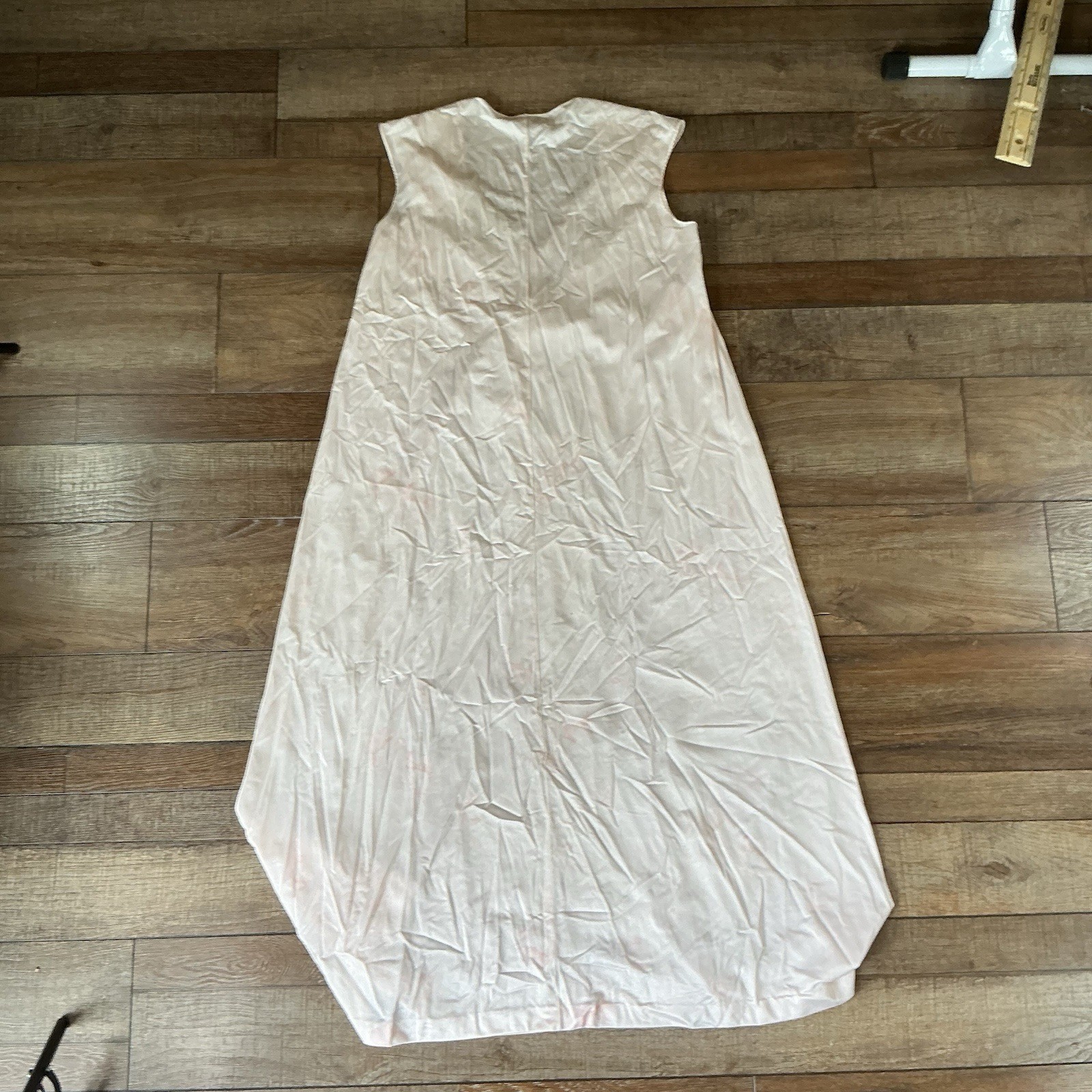 VTG Beadale Barad & Co Pink Nylon Lace Nightgown Women’s M Union USA Made #81113