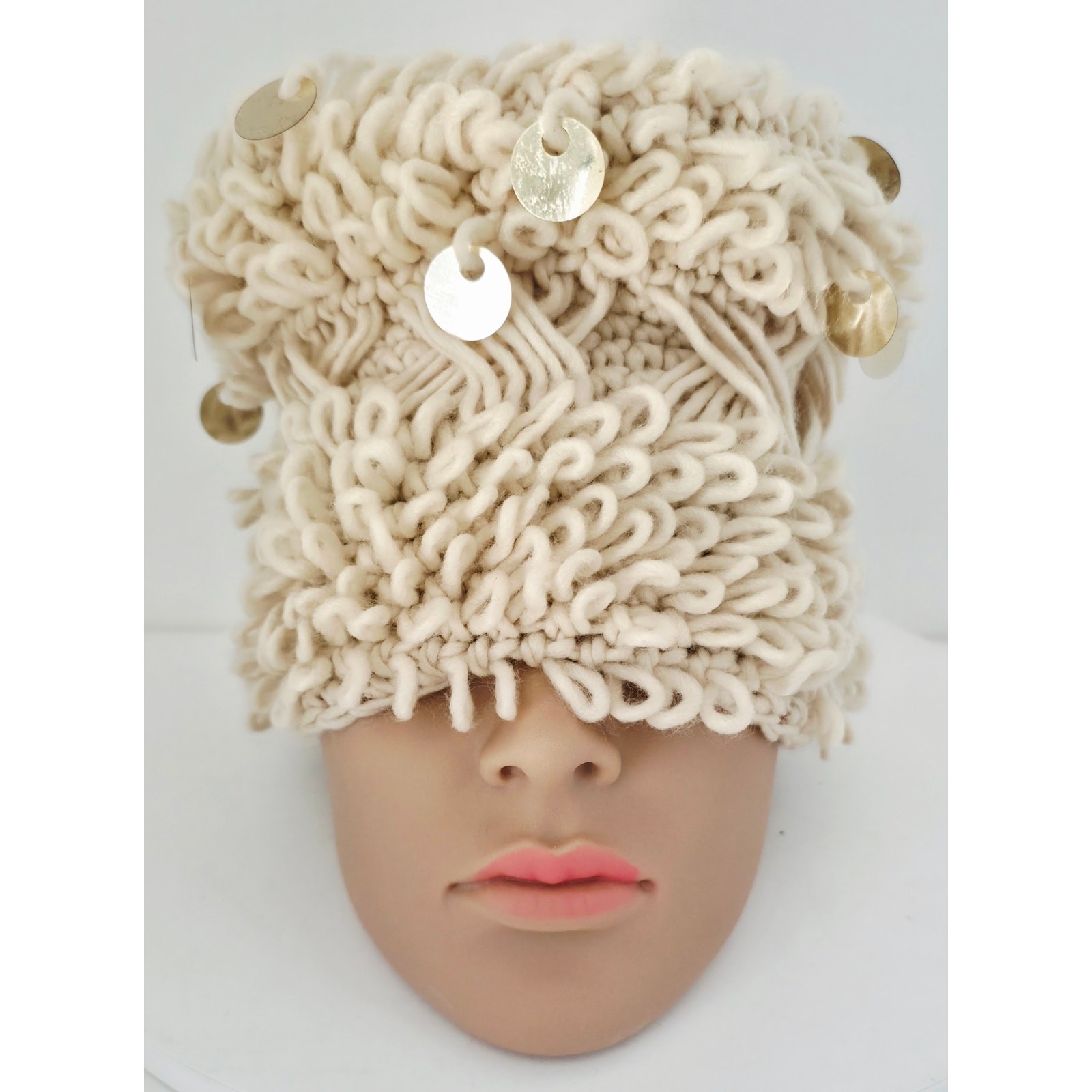 VINTAGE *NEW* 1960’s Imported by Andrew St John 100% Acrylic Hat w/Design Japan
