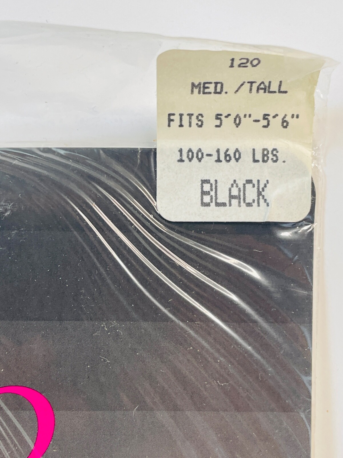 NEW VTG 80’S-90’S SHEER SUPPORT PANTYHOSE NYLONS*BLACK MED/TALL