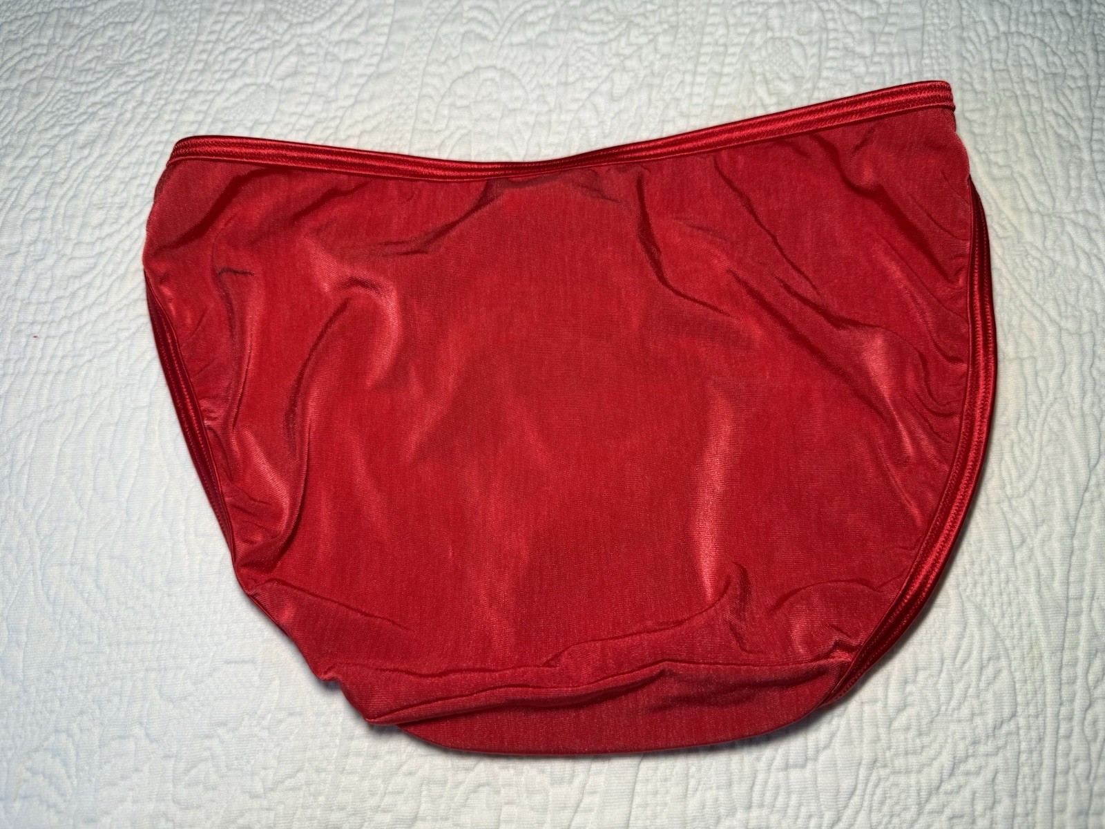 Vintage Vanity Fair Red Panties String Bikini Women’s Size 5