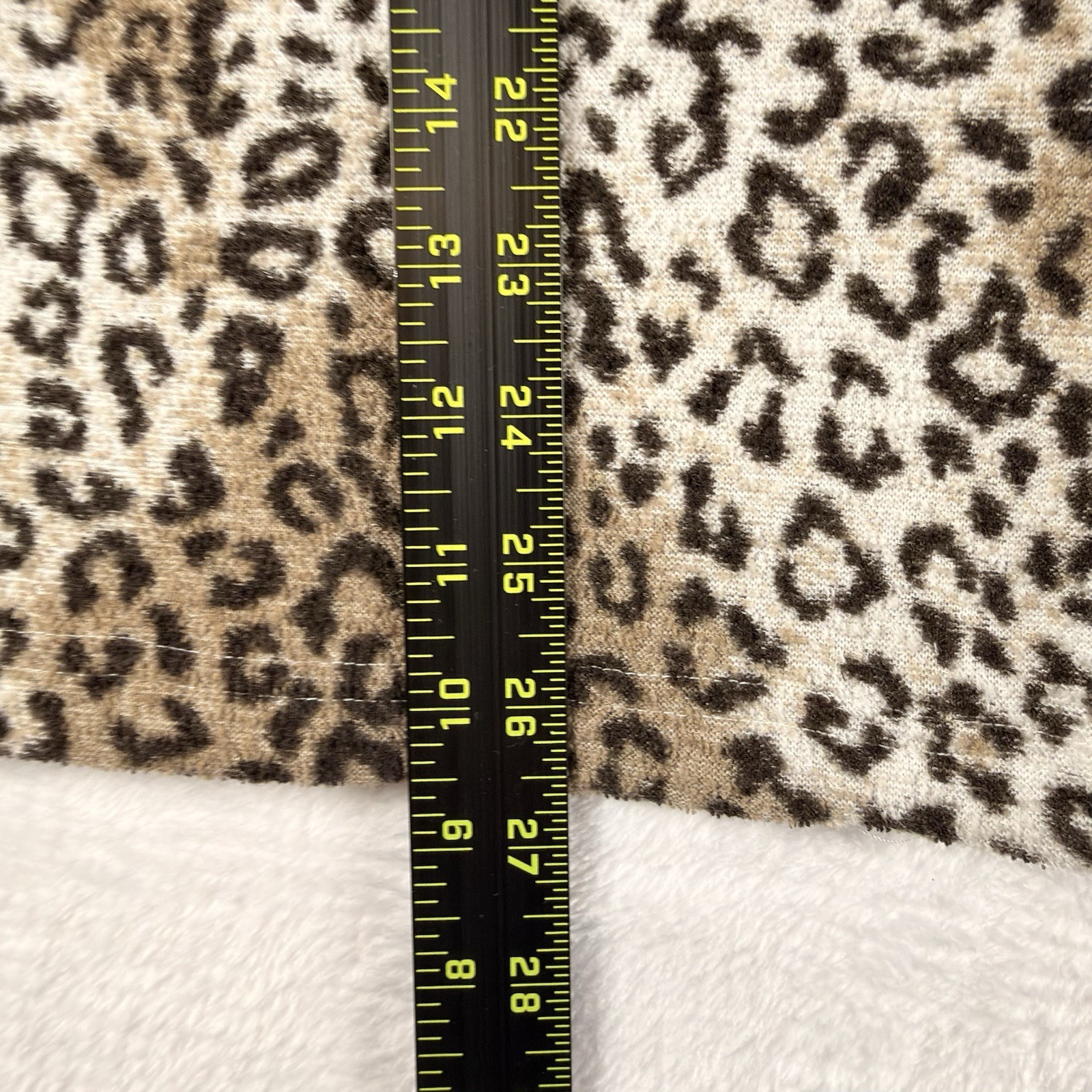Vintage 70s 80s Anna California Leopard Print Plush Shirt Jacket Made in USA XL