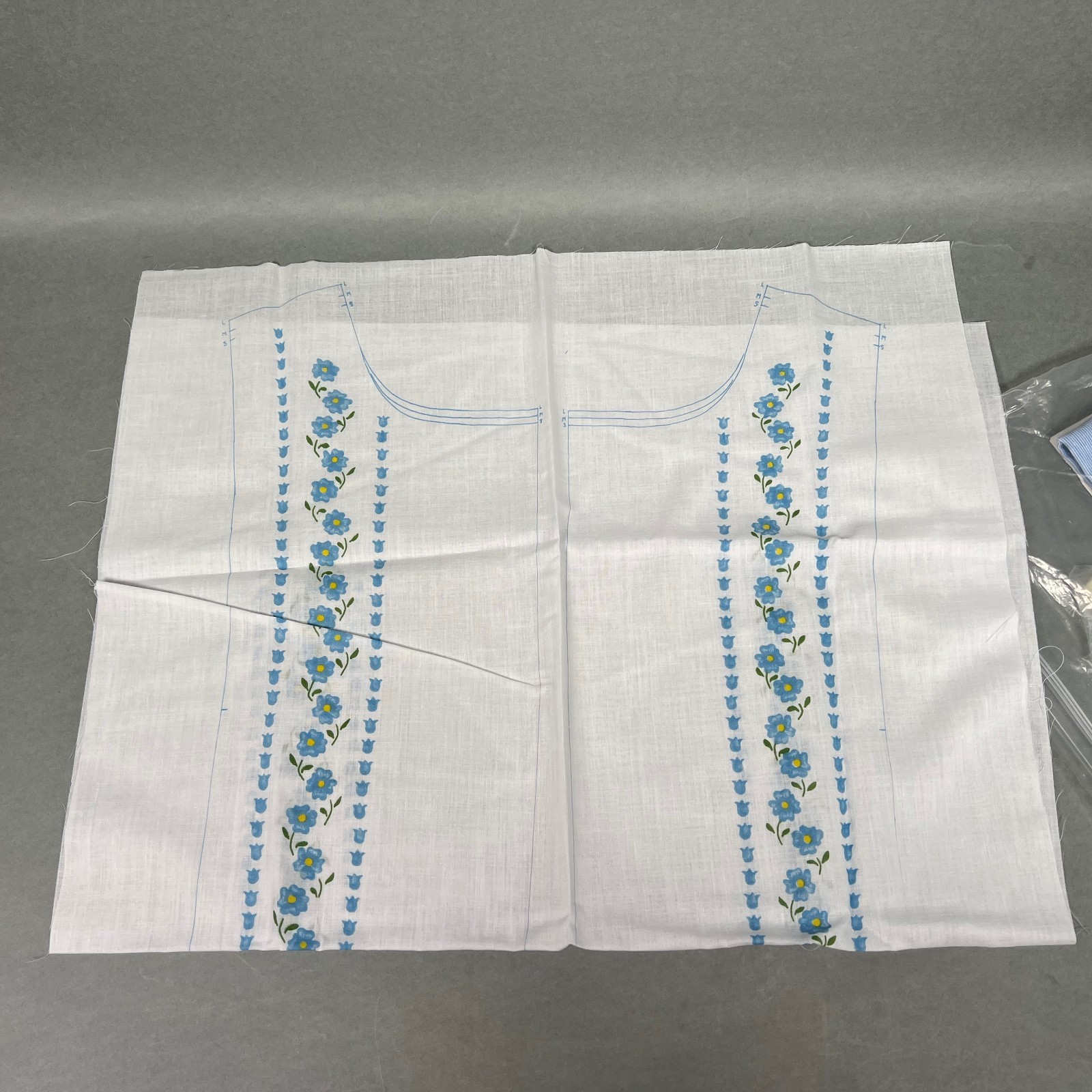 Vintage The Patchmakers Forget-Me-Not Blouse Kit #330 Size Large Unused COMPLETE