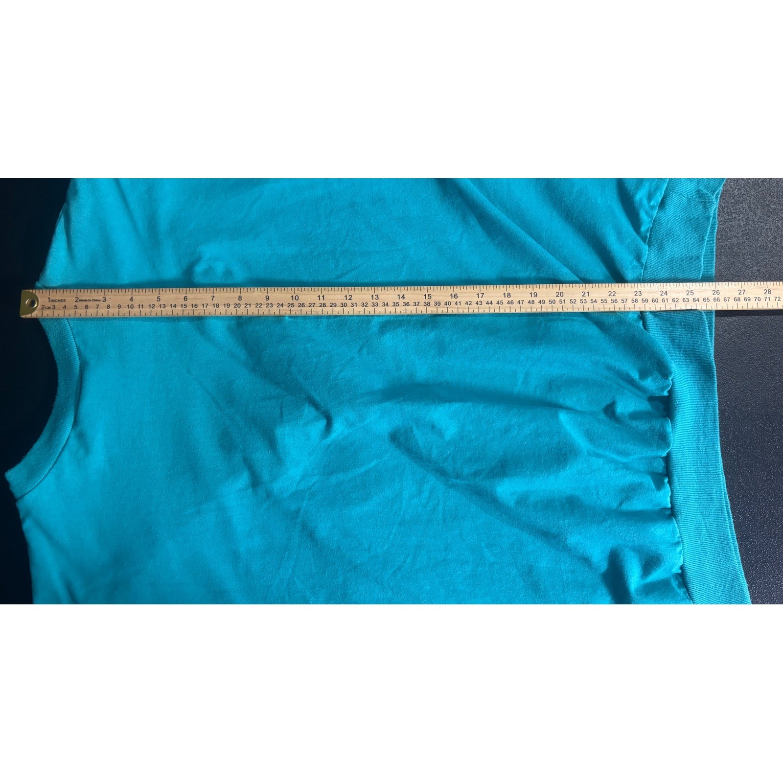Vintage Southwest Fashions Turquoise Fringe Studded Western Top 80s 90s Made USA
