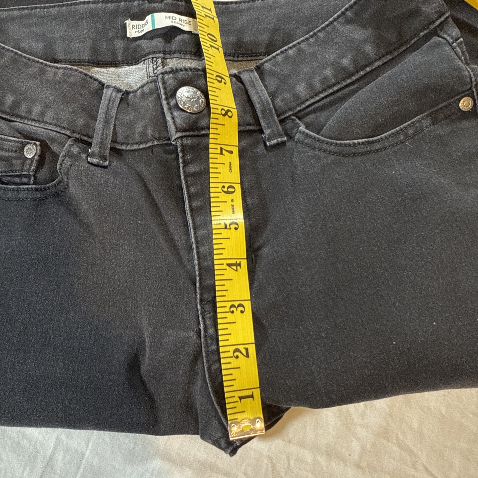 Riders by Lee Women’s Black Skinny Mid Rise Jeans SZ 10P