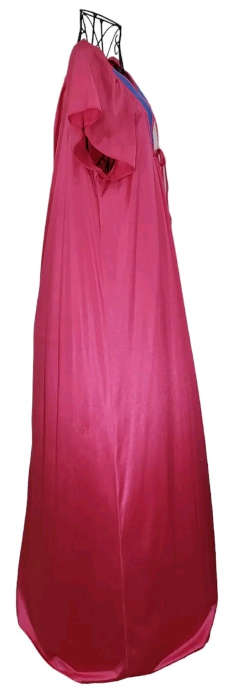 VTG Barad & Co Peignoir Set Robe & Gown Size Med/Large Pink USA ILGWU Lingerie