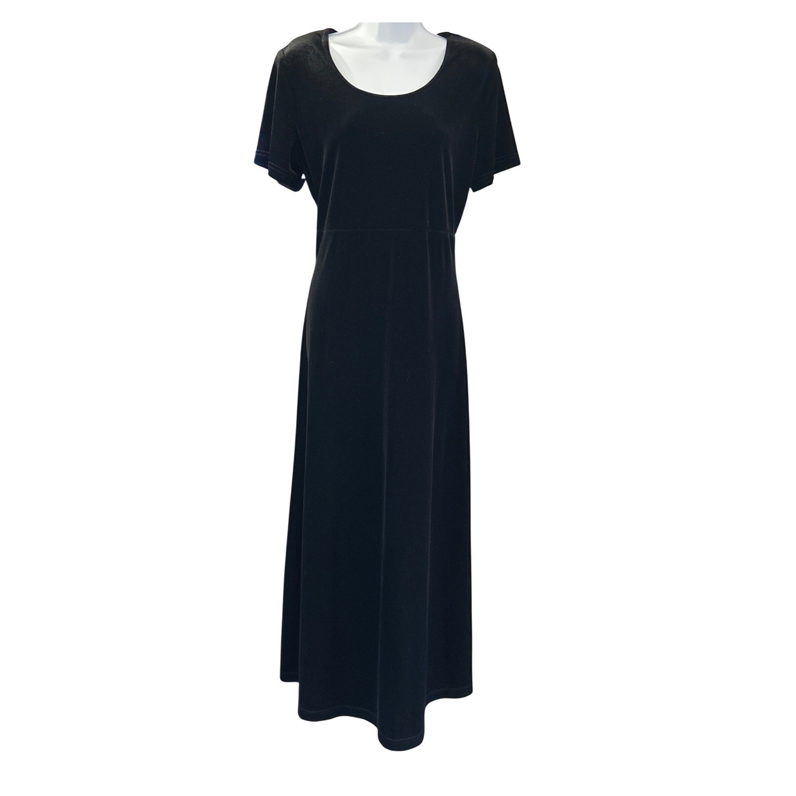 Vintage 90s Ronni Nicole Velvet Maxi Dress Goth Grunge Cocktail Formal Modest