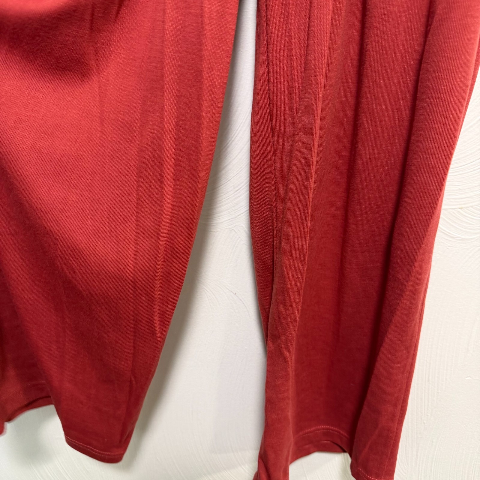 Vintage Express Tricot Casual Pants Salmon Pink Flowy Loose Fit Pull On NOS M
