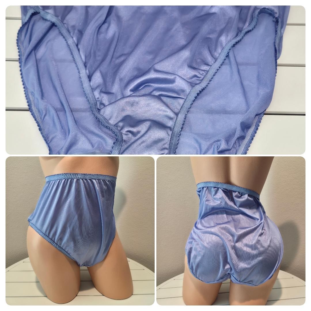Shadowline 17842 Women’s Hi Cut Panty Nylon Brief Full Coverage Rare Colors