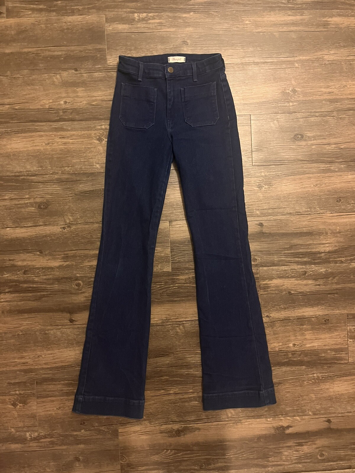 Vtg 80s Wrangler Rainbow StitchJean Pants Straight Leg Regular Fit Woman’s