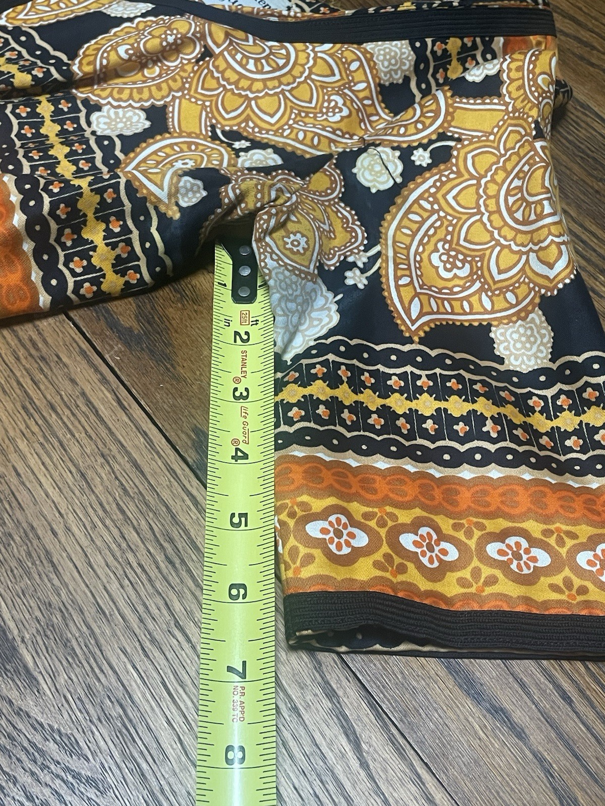 Vintage Oscar De La Renta Boutique Paisley Dress 60s 70s Boho Retro Button Down