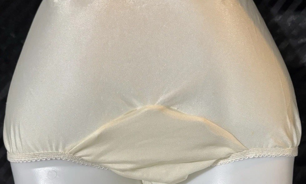 Custom Very Lt Weight Ivory & Soft Blue & White Lace Panties Sz 14/16