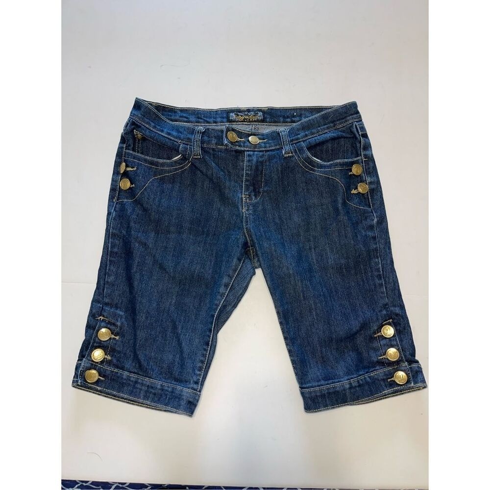 Vintage Ruff Ryders DMX Sz 7/8 Jean Shorts 90s Y2K Rap Hip Hop Streetwear Denim