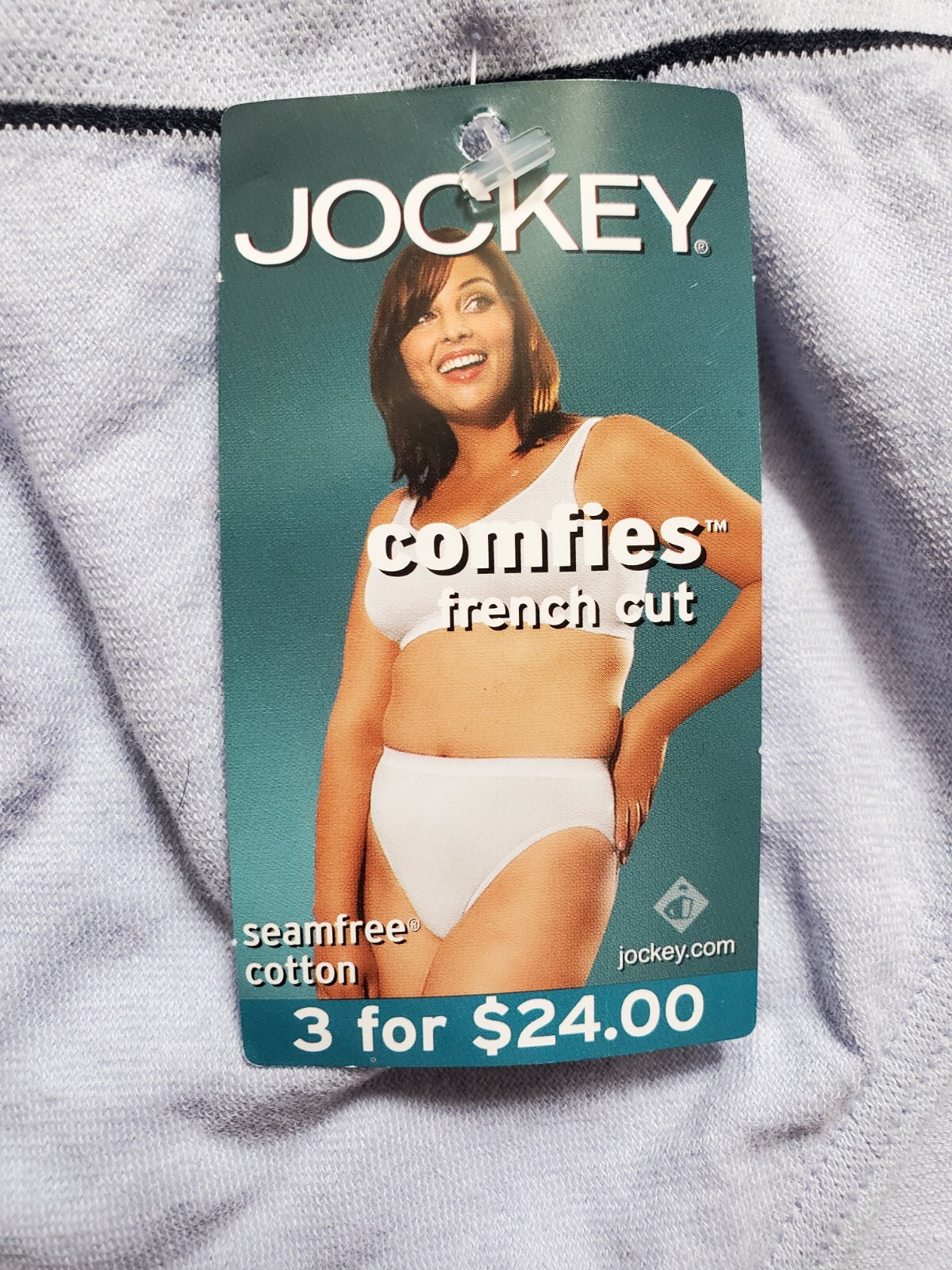 Jockey French Hi-Cut Panty Women Size 10 High Waist Blue Underwear Panties New