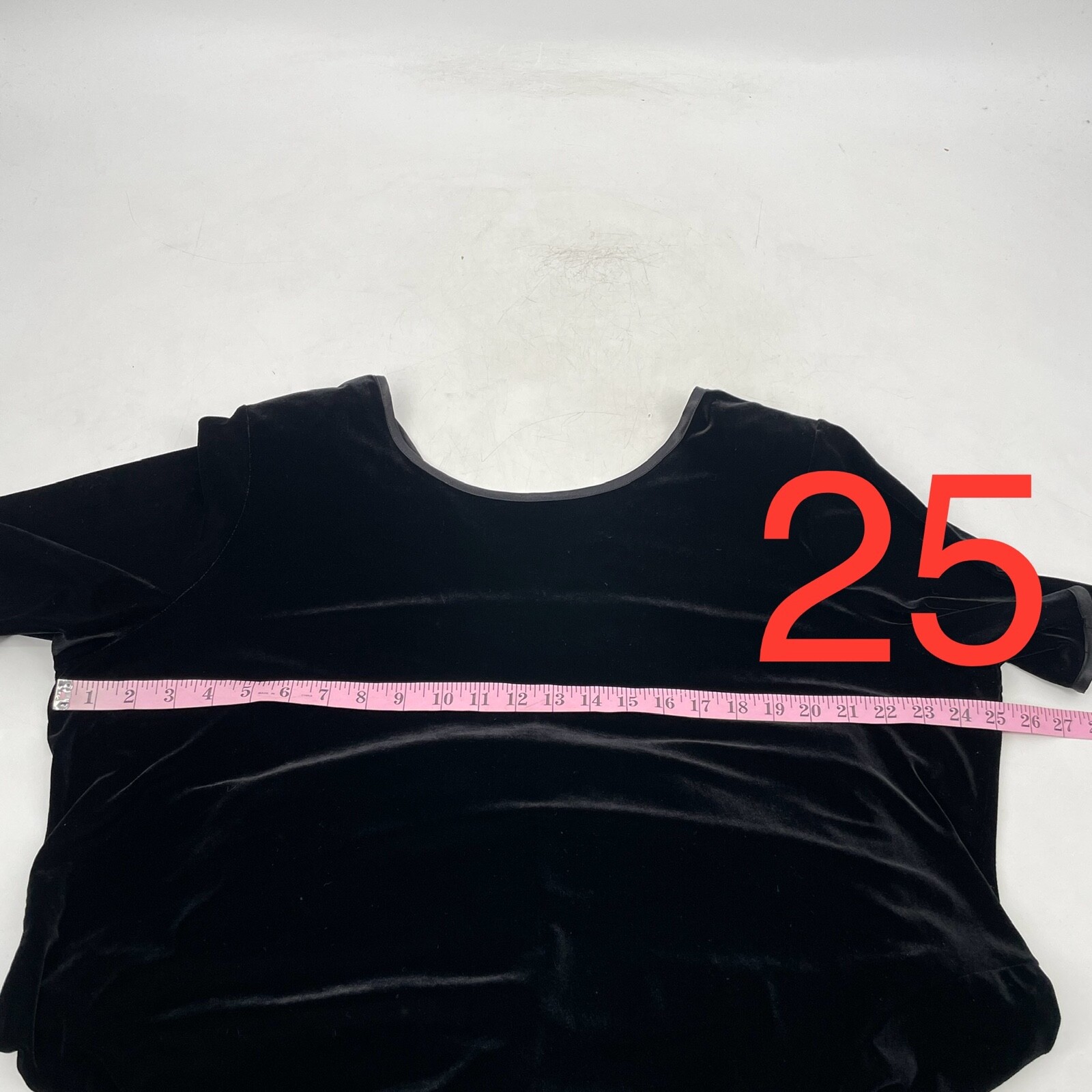 VTG Jacqueline Ferrar women’s 22W/2X Black Velvet Velour midi shift dress Y2K
