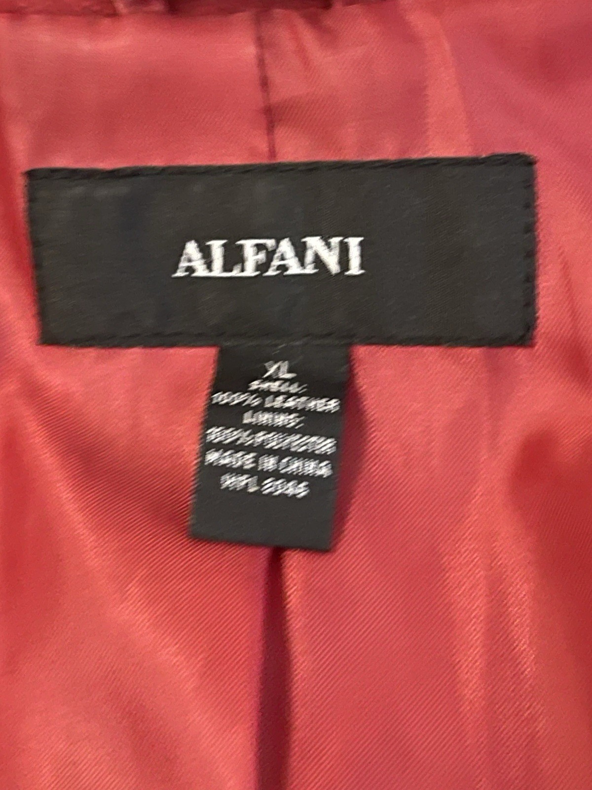 VTG Alfani Red Suede Leather Jacket Women In XL Pls. Read & See Photos