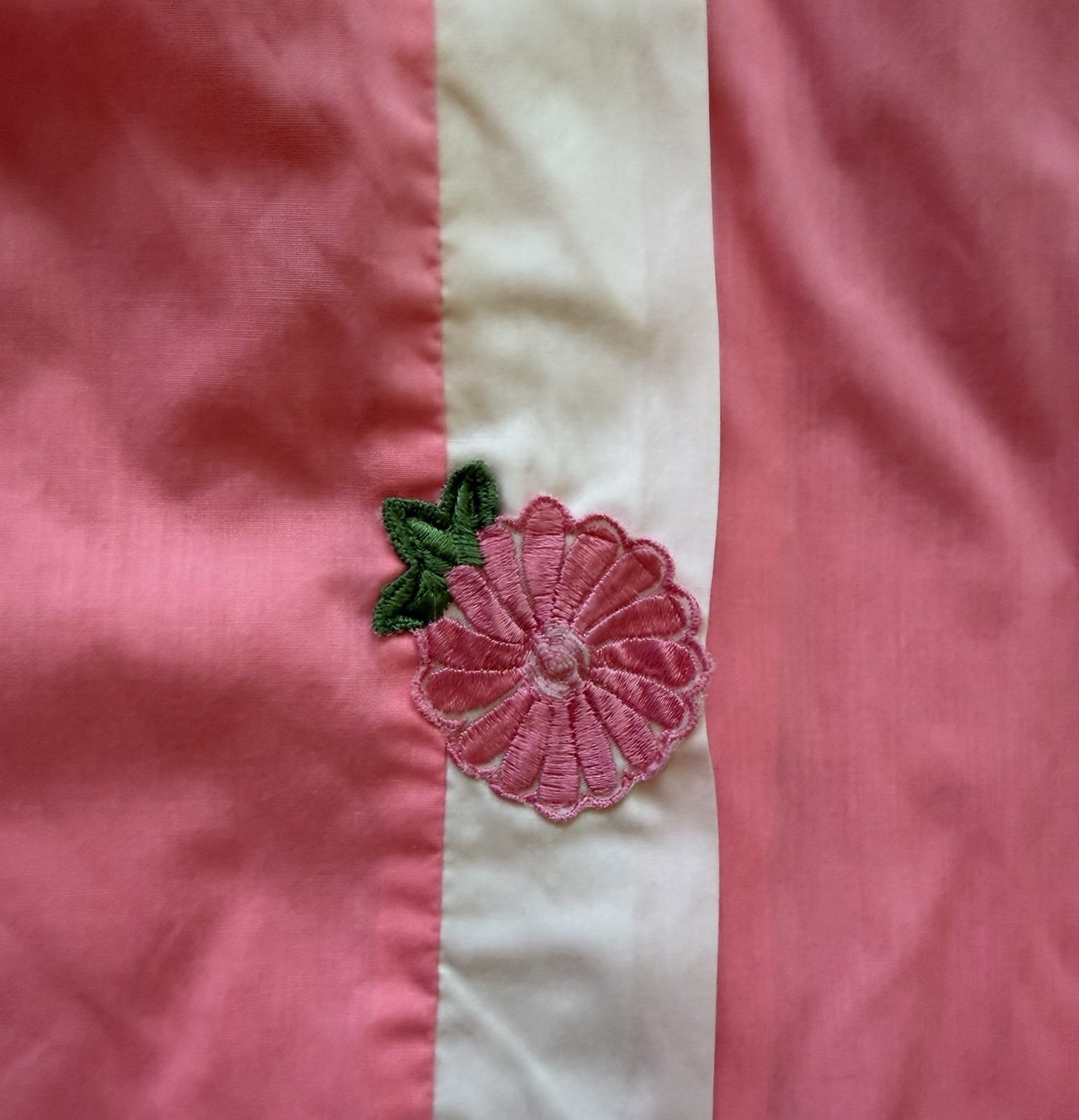 Vintage Loungees robe/housedress, pink, pocket, Sz 12