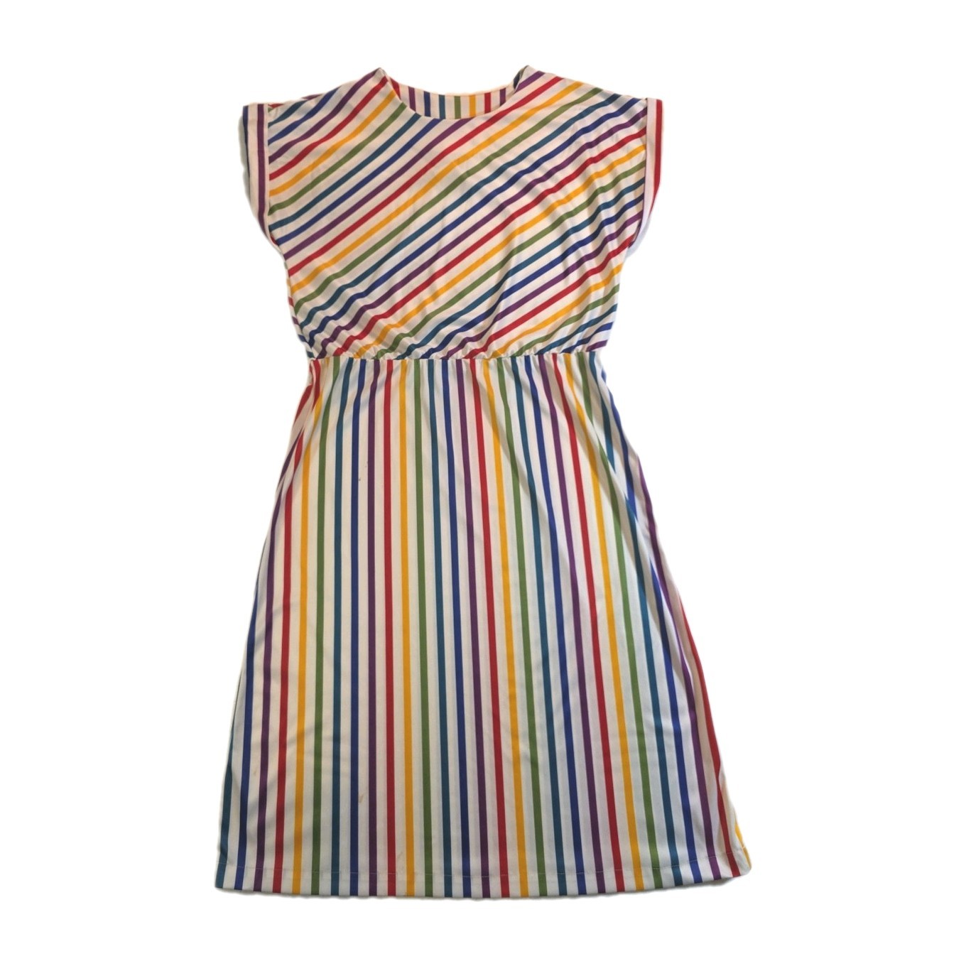 Vintage Raindow Striped ColorDi Carlo Midi Dress – Size S