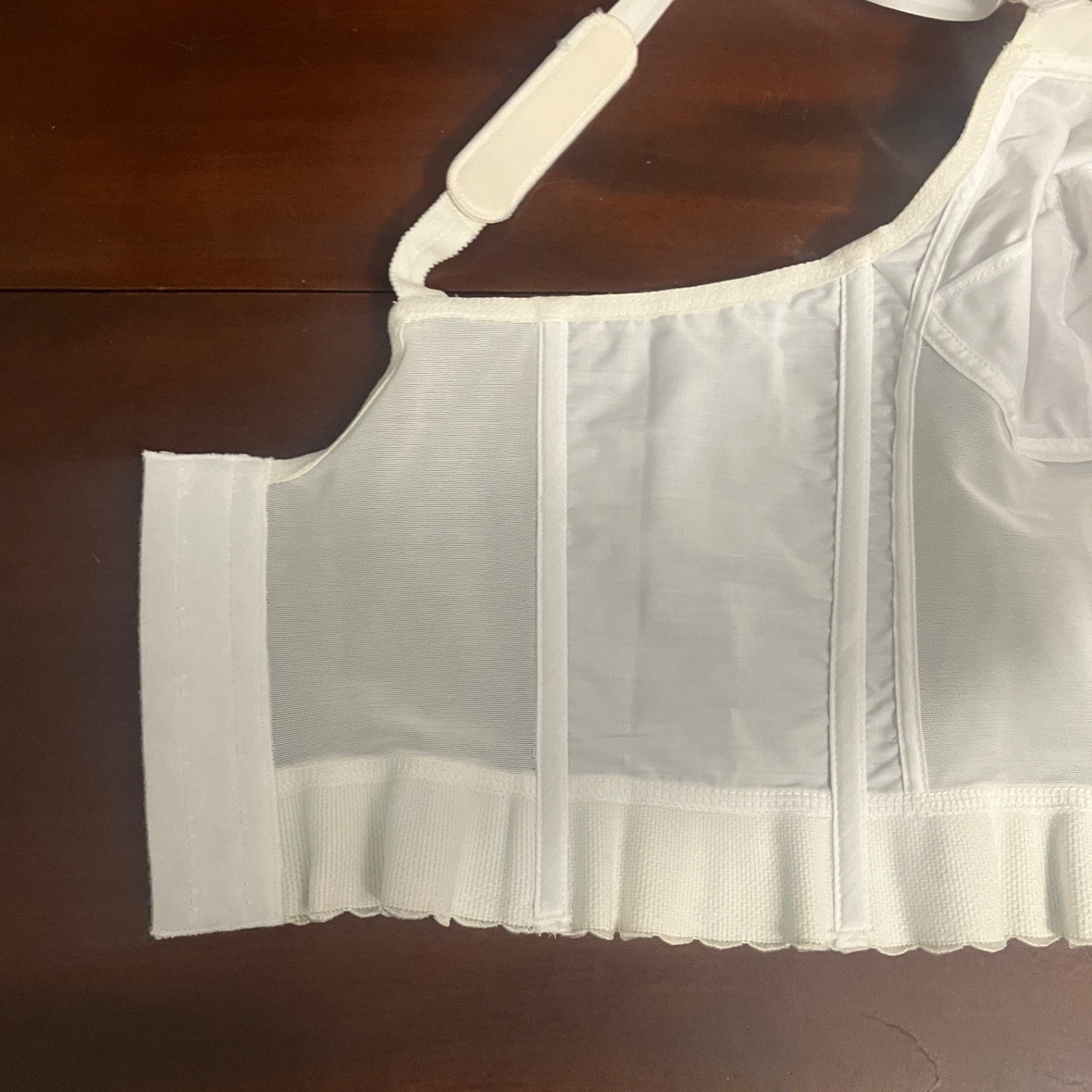 Vintage 1980s Exquisite Form 7532 White Longline Bra 40 B Unlined