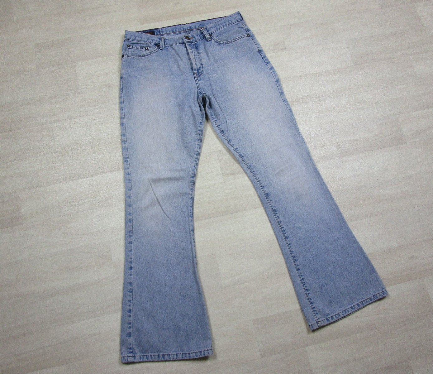 Vintage 90s Abercrombie & Fitch Jeans Womens (8) Flare Light Wash Preppy USA