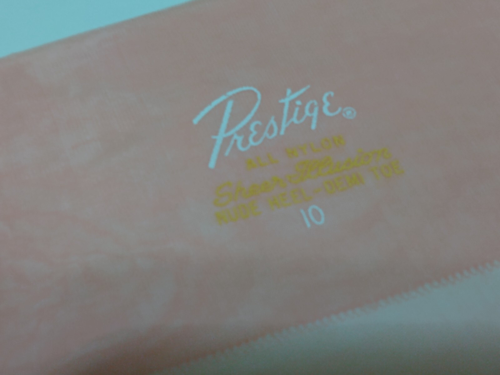 Vintage Prestige Thigh High Pantyhose Pink Illusion Sz 10 Stocking Lot of 5 Pair