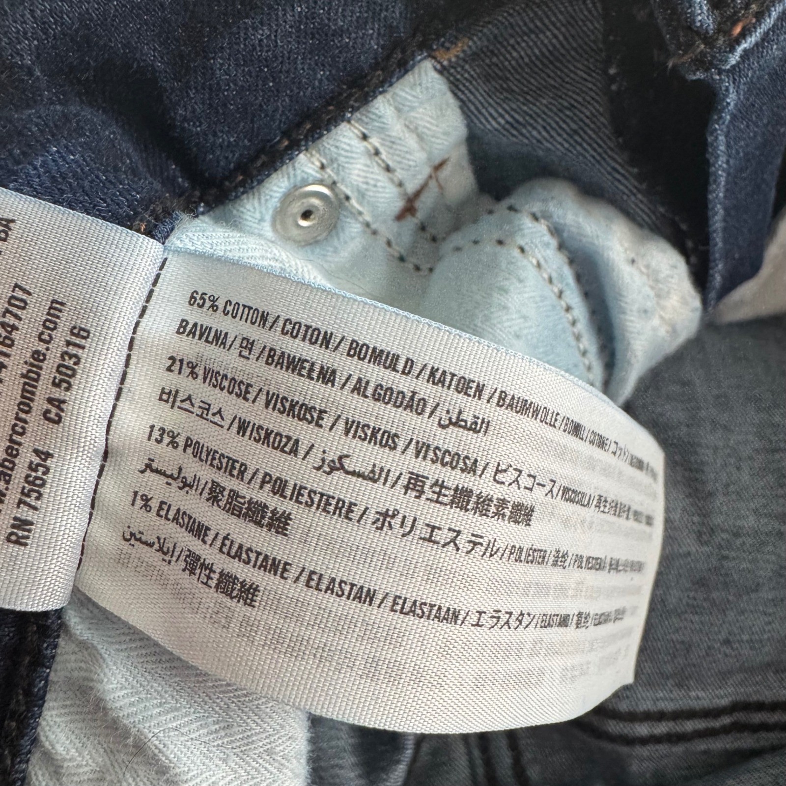 Abercrombie & Fitch Vintage Women Jeans Size 4 Regular Dark Wash Flare Leg Denim