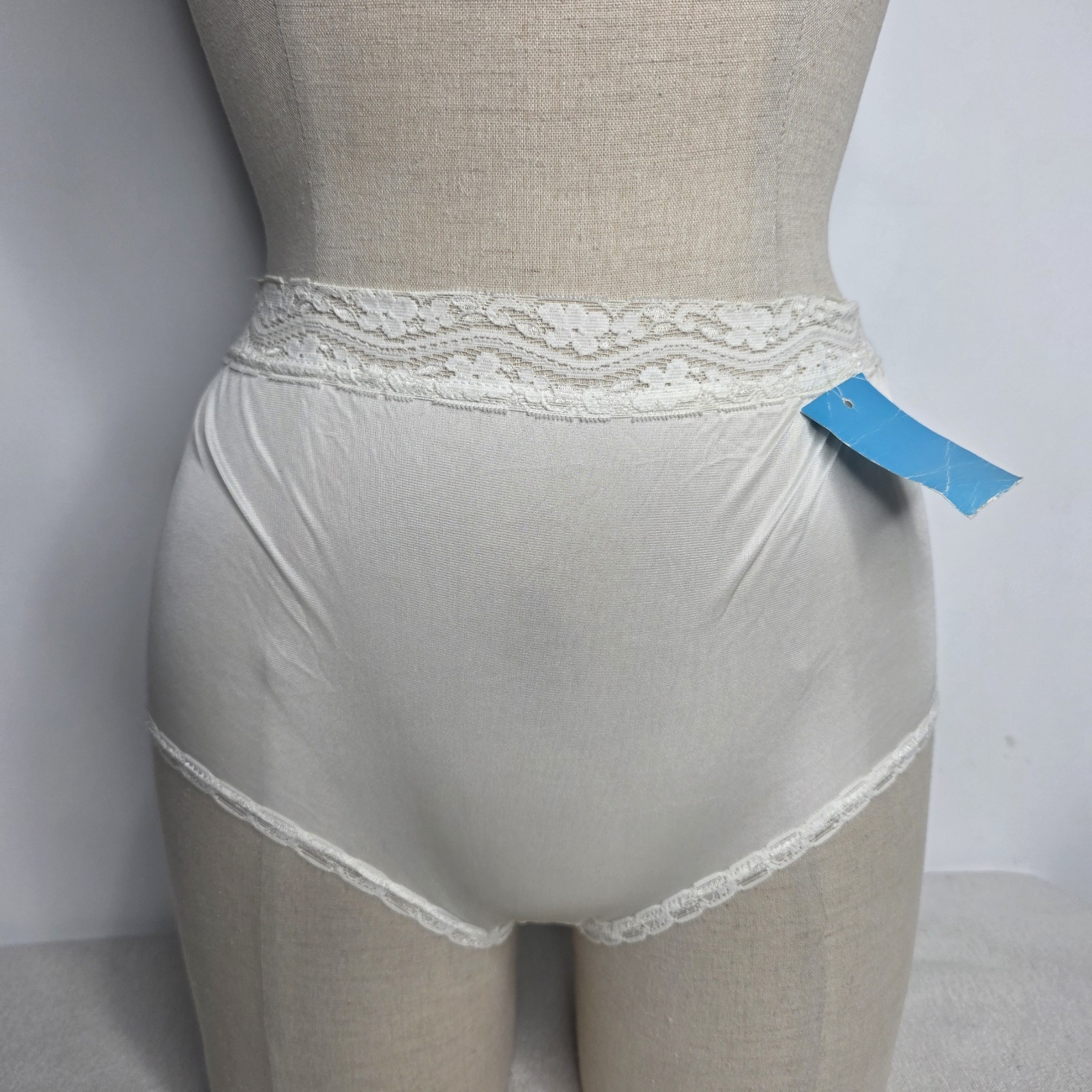 Vintage Bestform White 100% Nylon High Rise ‘Granny Panties’ NWT! Size 5