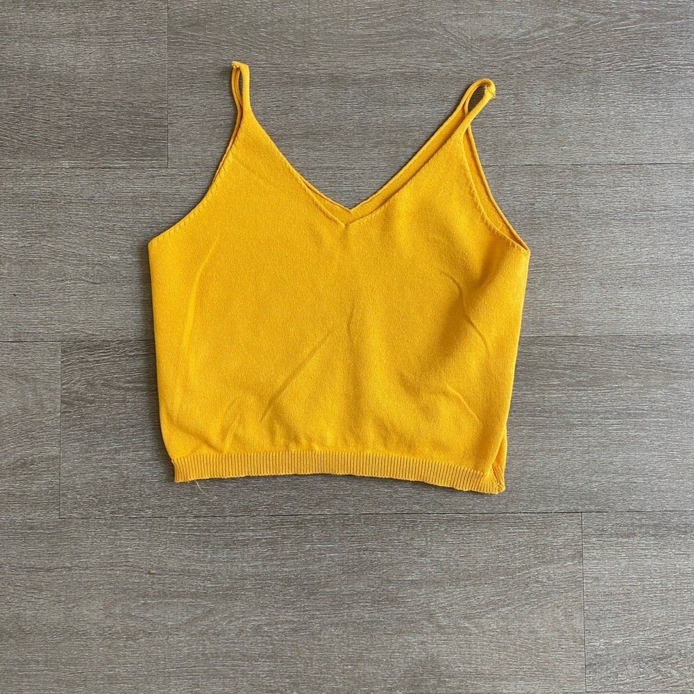 No brand Women’s Yellow v neck Cami Top 1244