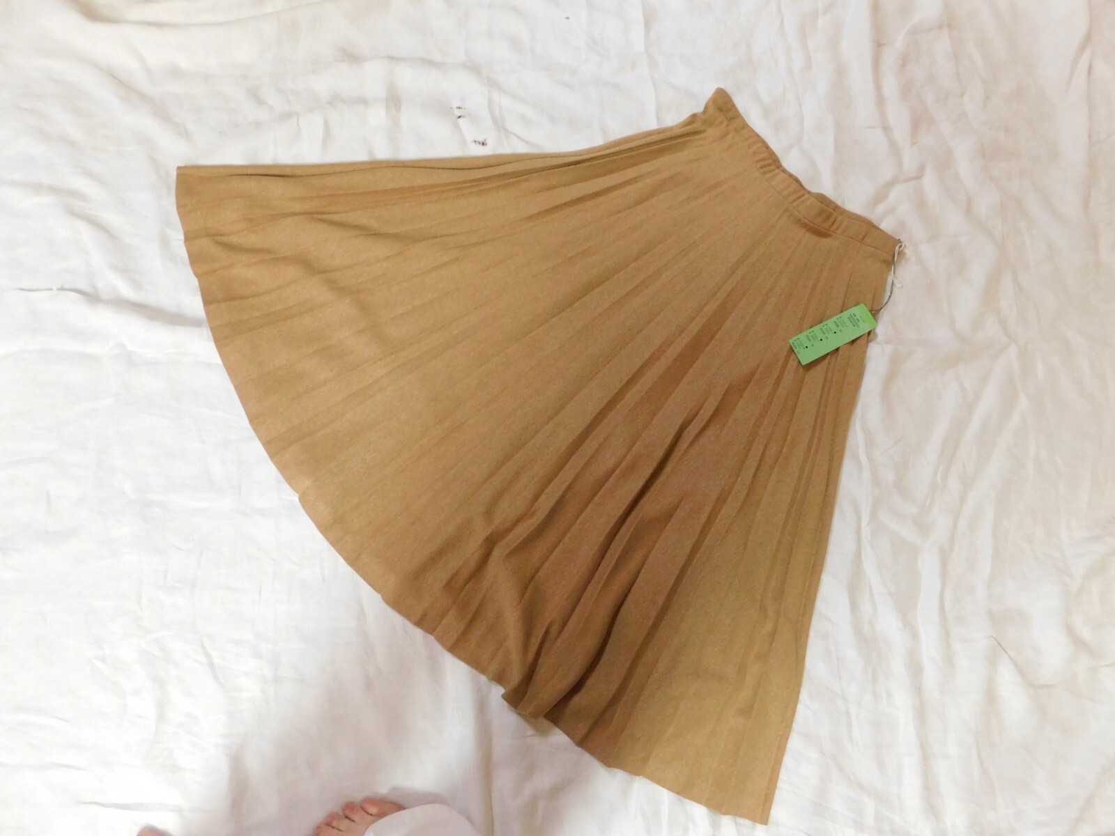 Vintage Skirt WILROY Poly/Rayon 29-32″ Waist Pleated 1960*
