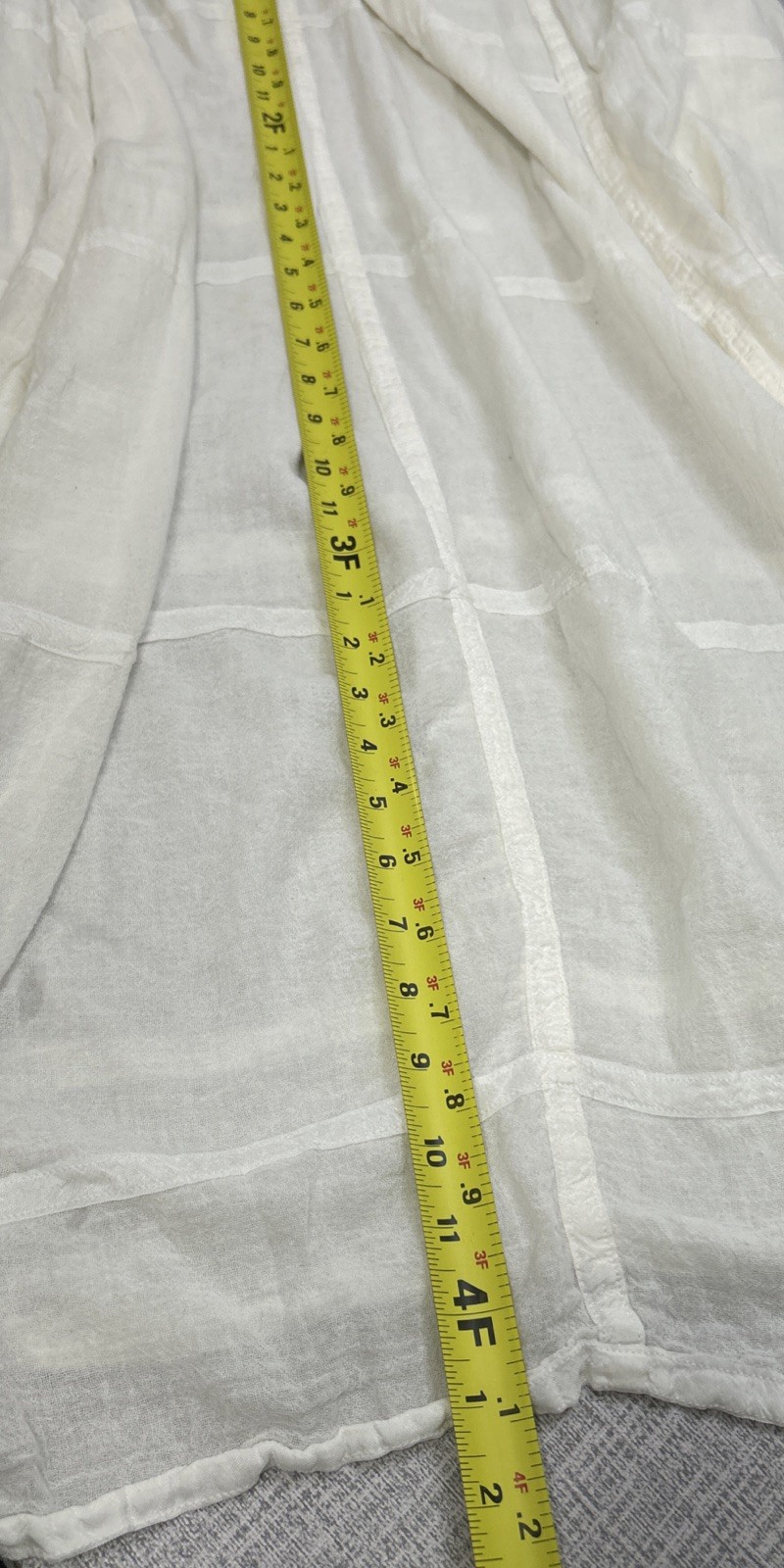 Shack Inc. Loose Cotton Maxi Dress Gauze White Panels Boho Lagenlook Coastal OS
