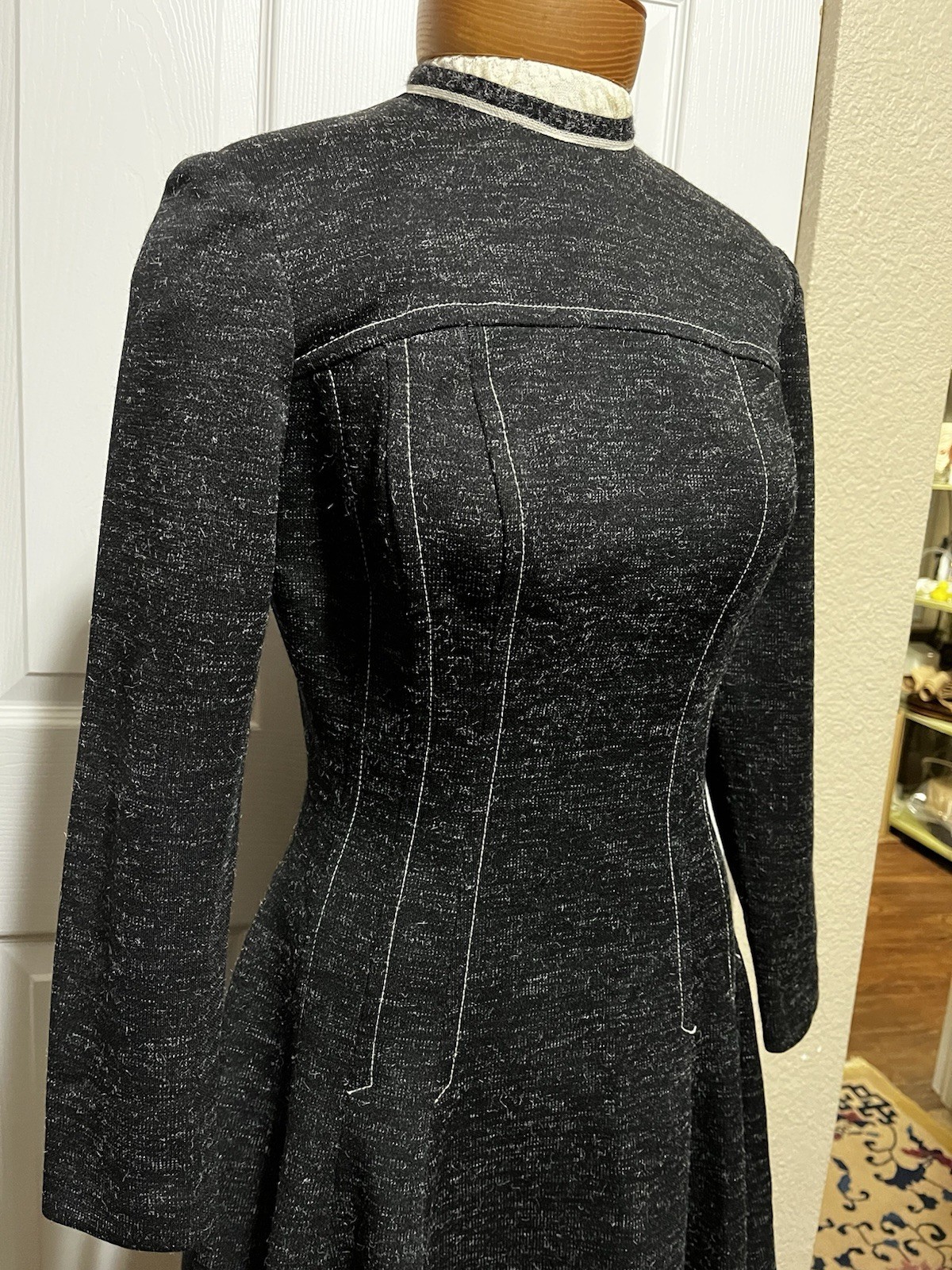 Vintage 1960’s Paula Brooks Original’s Princess Line Black Knit Dress Sz. 4 – 6