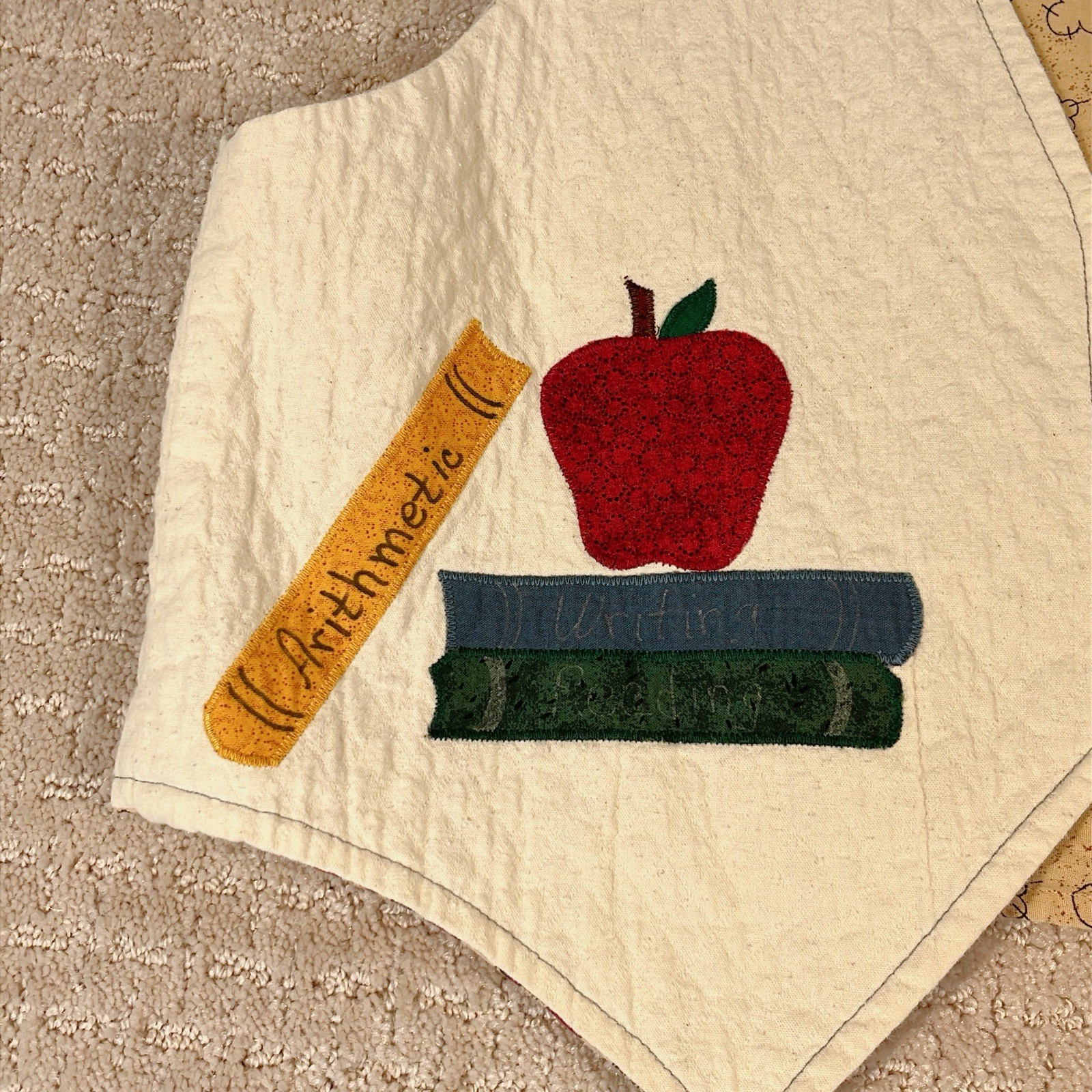 Vintage Handmade School Teacher Vest Women’s Size S/M Reversible 80’s Canvas