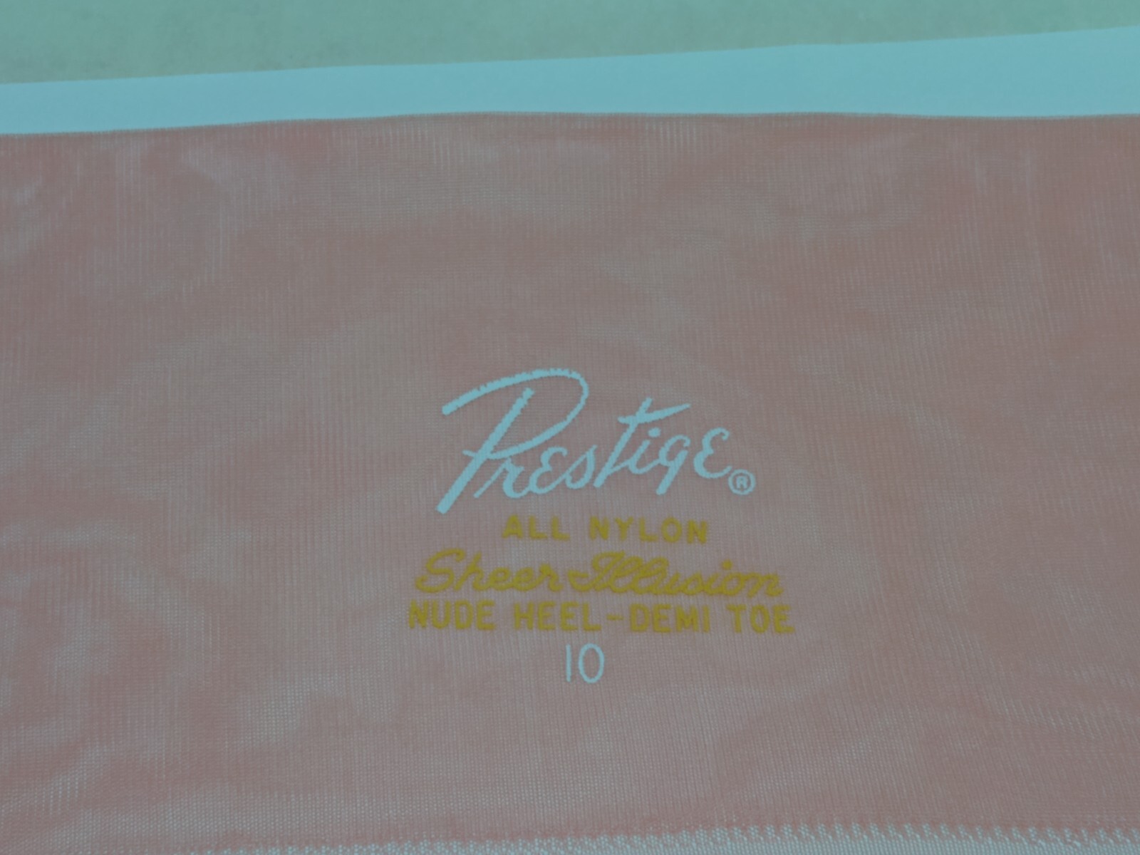 Vintage Prestige Thigh High Pantyhose Pink Illusion Sz 10 Stocking Lot of 5 Pair
