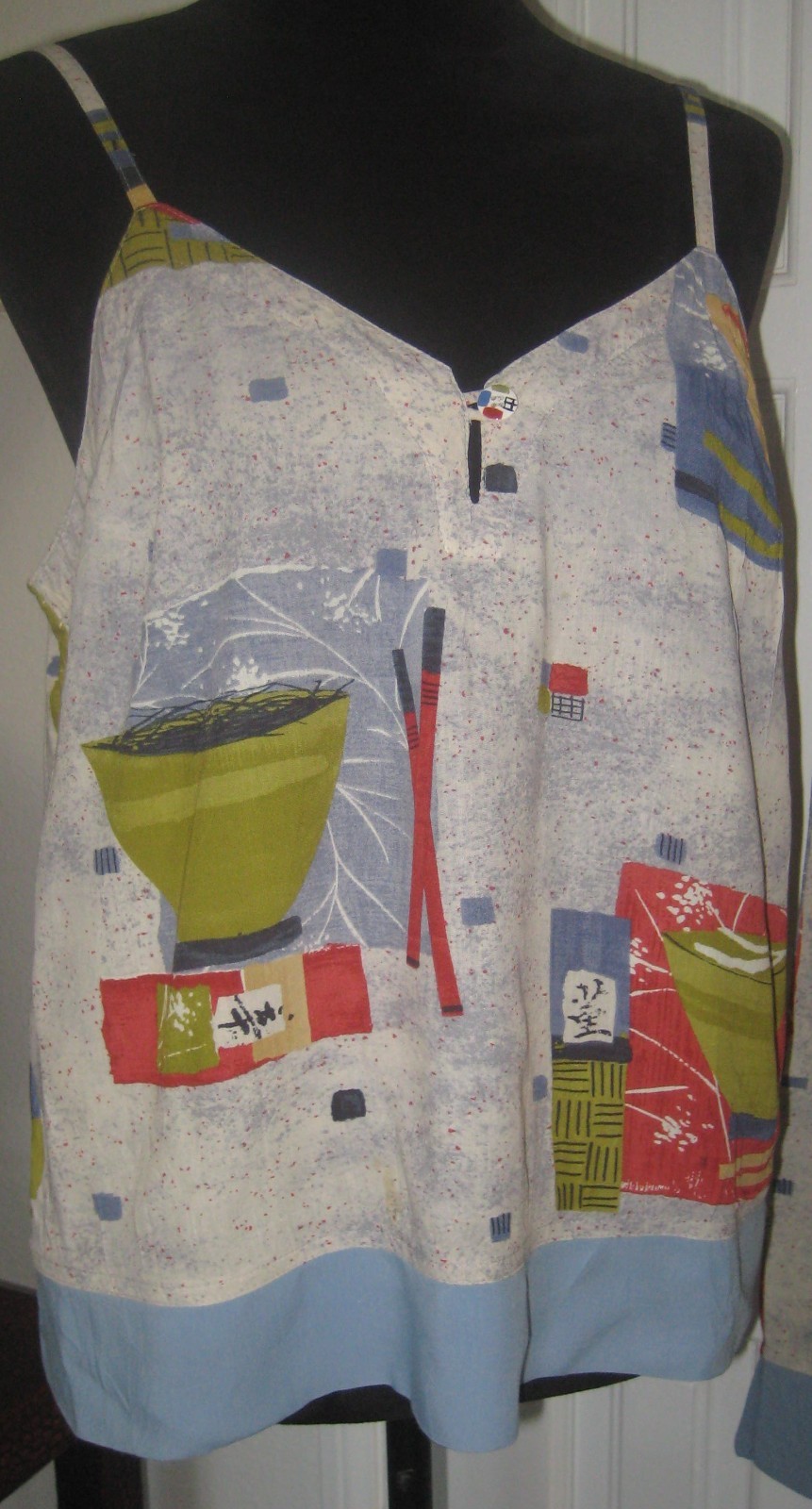 Vintage Jams World rayon Chopstick 3 pcs cami (L) tunic (L) pants (S) set L/S