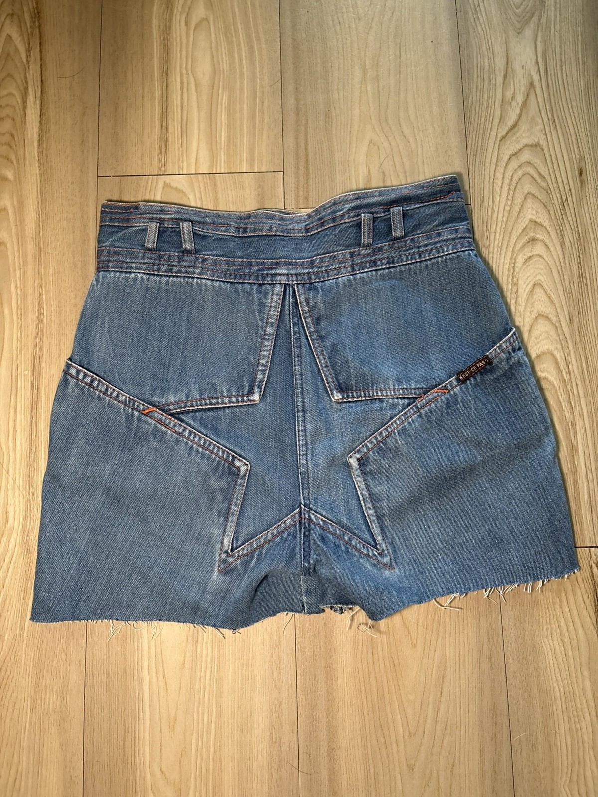 N’est Ce Pas STAR Jeans 70s Bellbottom Pants Hippie, Womens blue, sz 11/12 (26W)