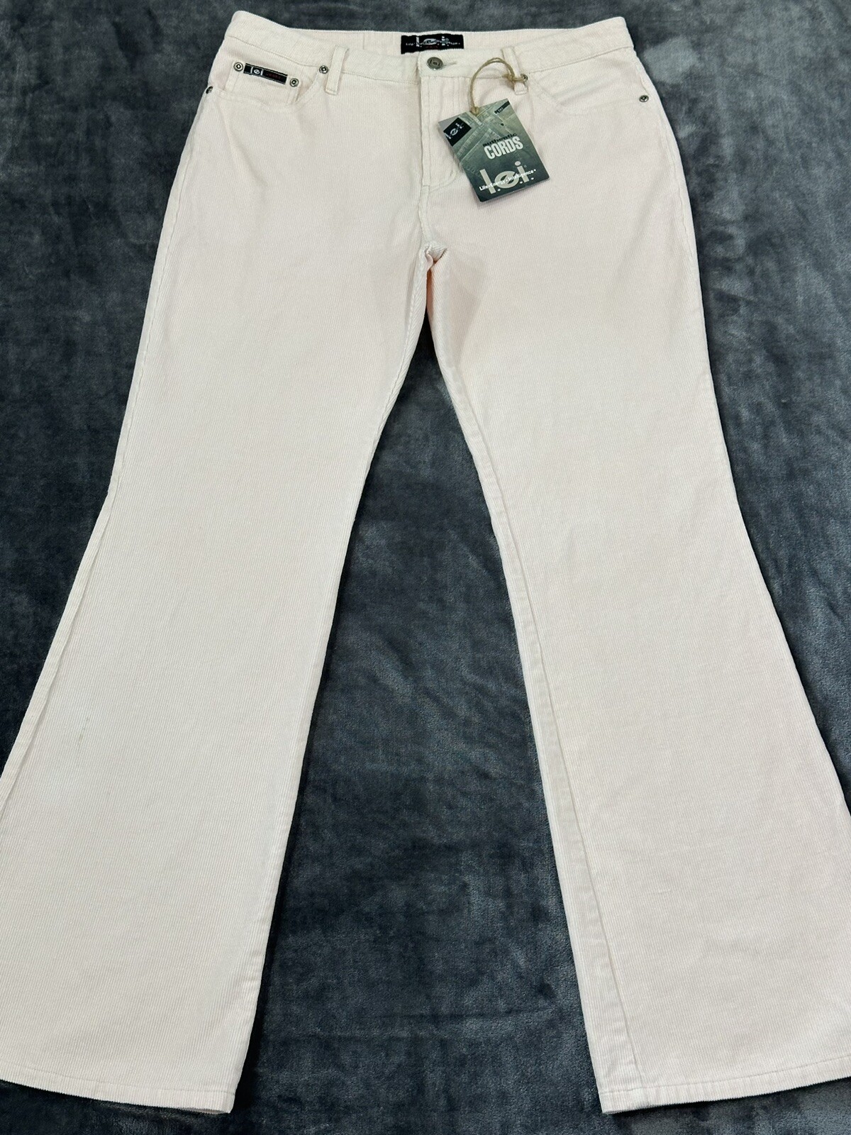 Vintage NOS 1980-90s LEI Corduroy Cotton Jeans Pale Pink Mid Rise 32 x 32