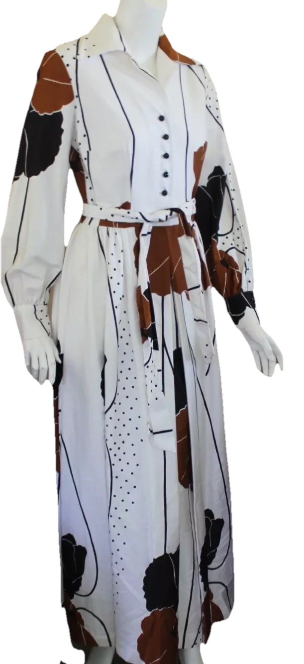 Tori Richard 12 10 8 Honolulu Vintage Hawaiian Long Maxi Dress Art-to-Wear M