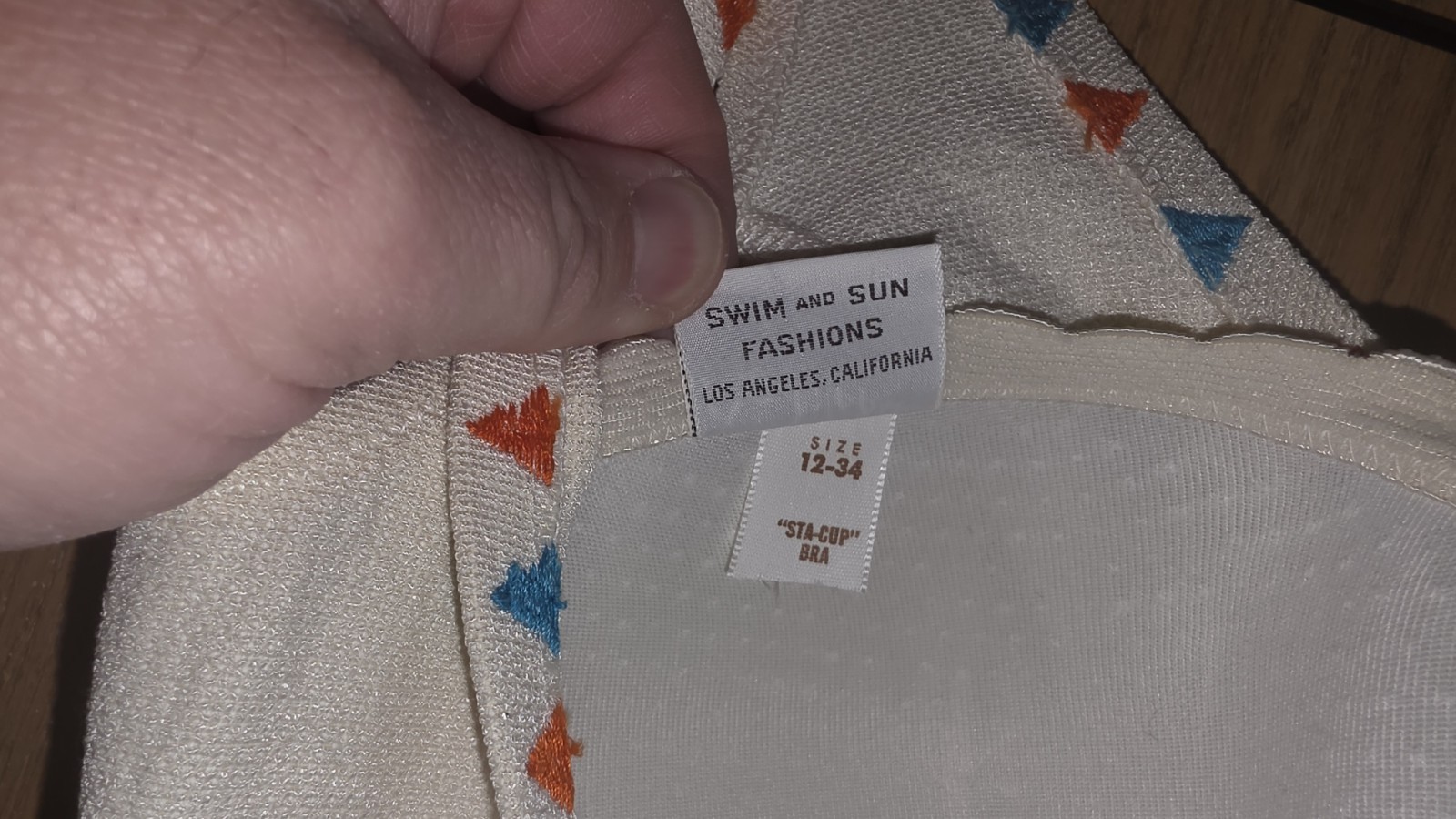 Vintage 1960’s De Weese Design “Sun Dance” Swim Suit Size 12-34
