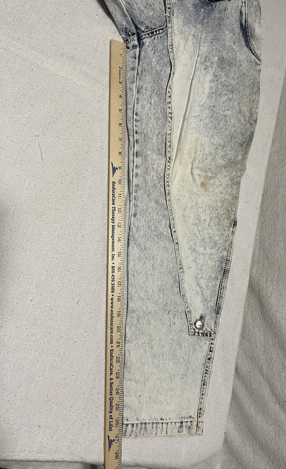 Vtg Authentic 1980’s Traffic Acid Washed Jeans-Size 7/8 FLAW SEE LAST PIC