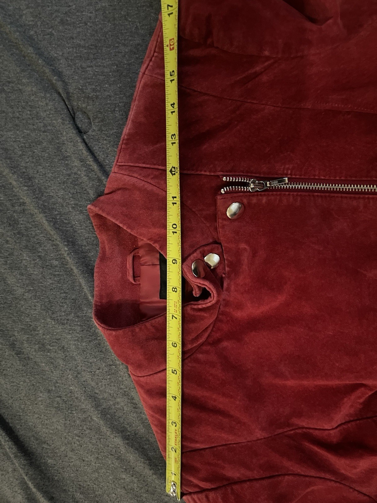 VTG Alfani Red Suede Leather Jacket Women In XL Pls. Read & See Photos
