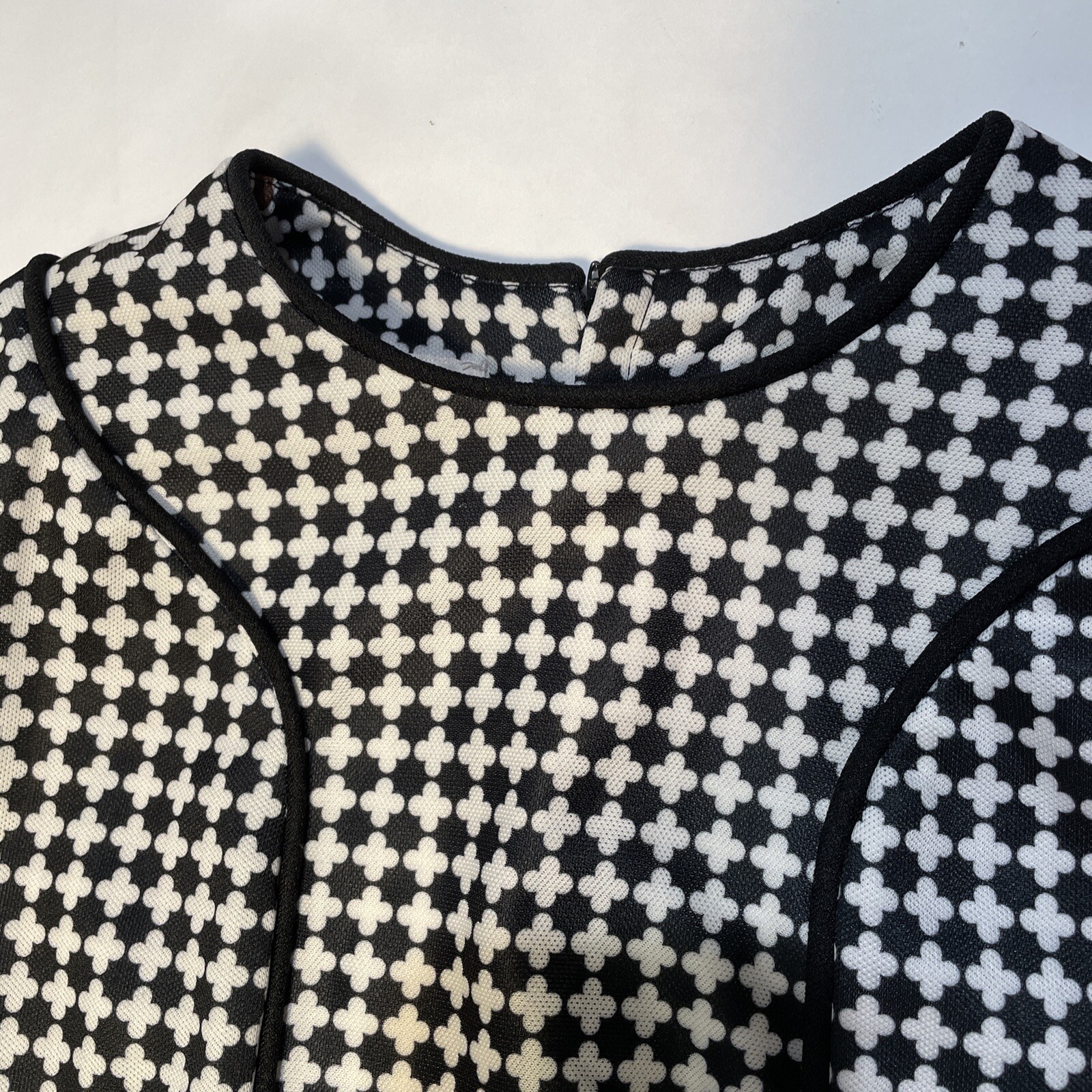 1970s 100 Parkhouse Hostess Dress Maxi Geometric Polyester SZ S/M ( FLAWS