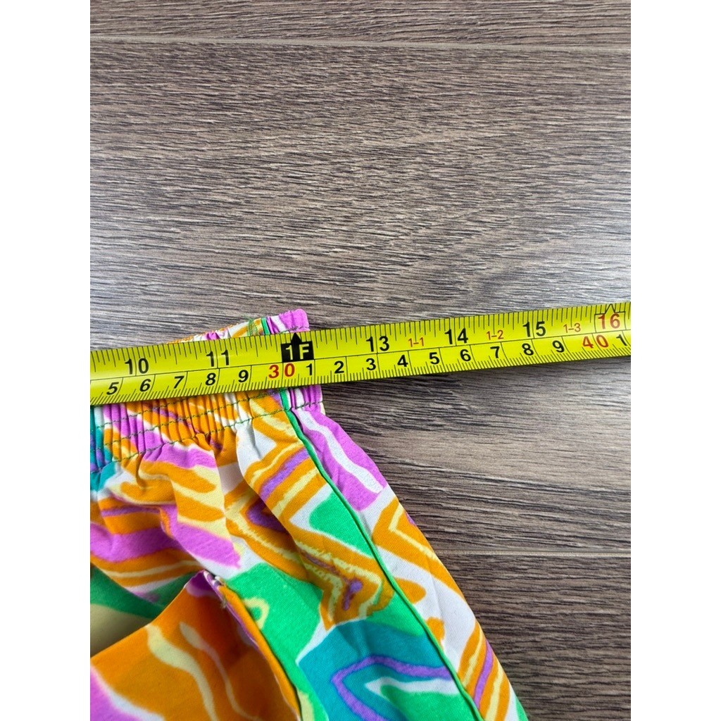 Vintage Sun Club by Catalina Neon Tropical Beach Pants 80s Small NWT Made in USA
