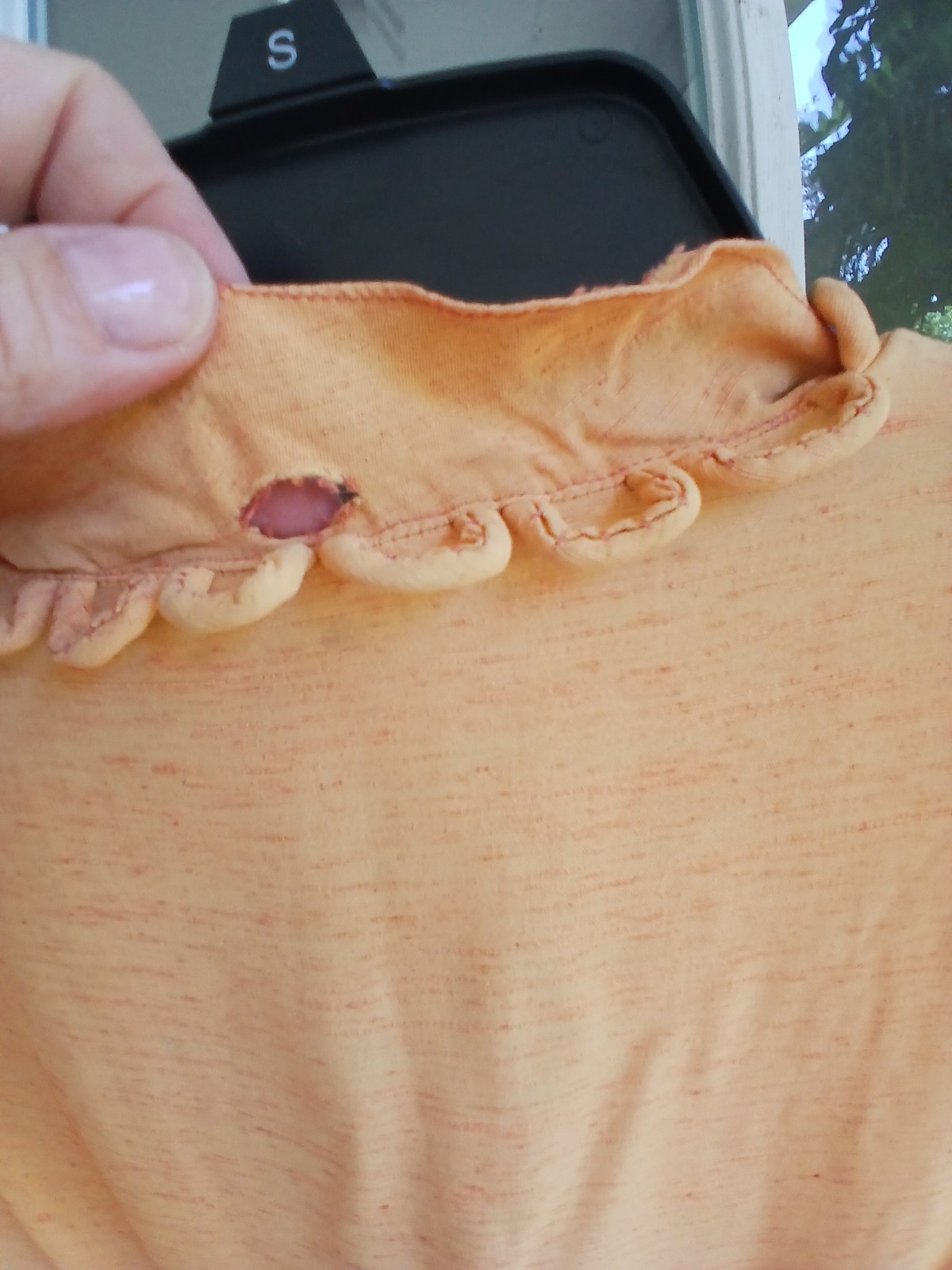 1930s 1940s Peach Dress with Daisy Buttons