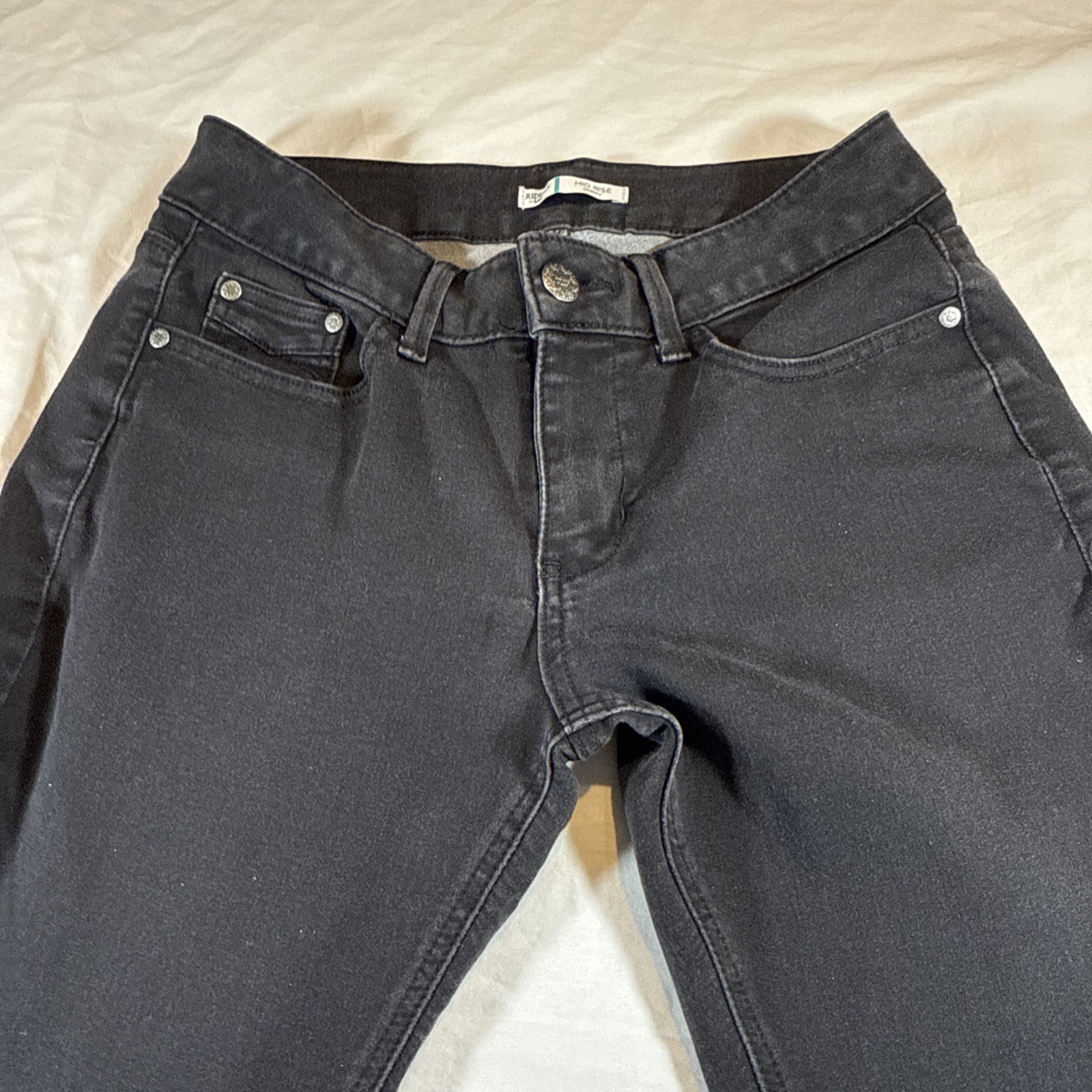 Riders by Lee Women’s Black Skinny Mid Rise Jeans SZ 10P