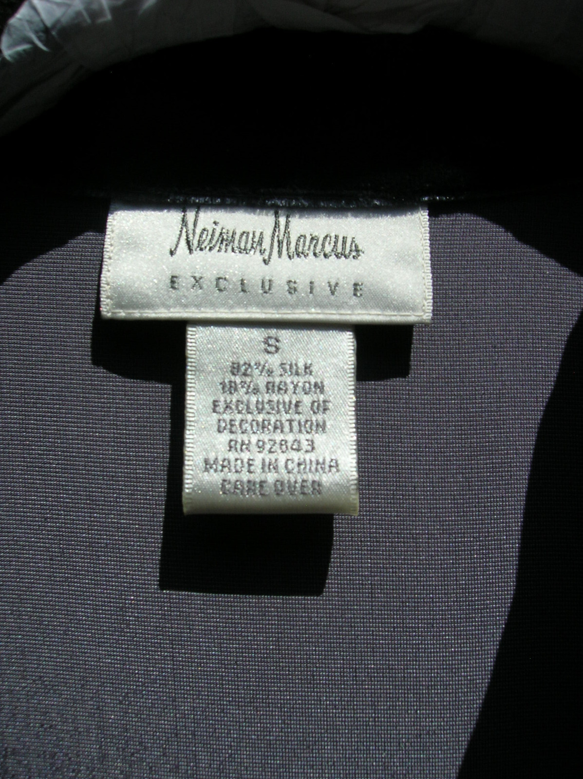 Vintage Neiman Marcus Exclusive label Suit Silk Velvet Size Small XS