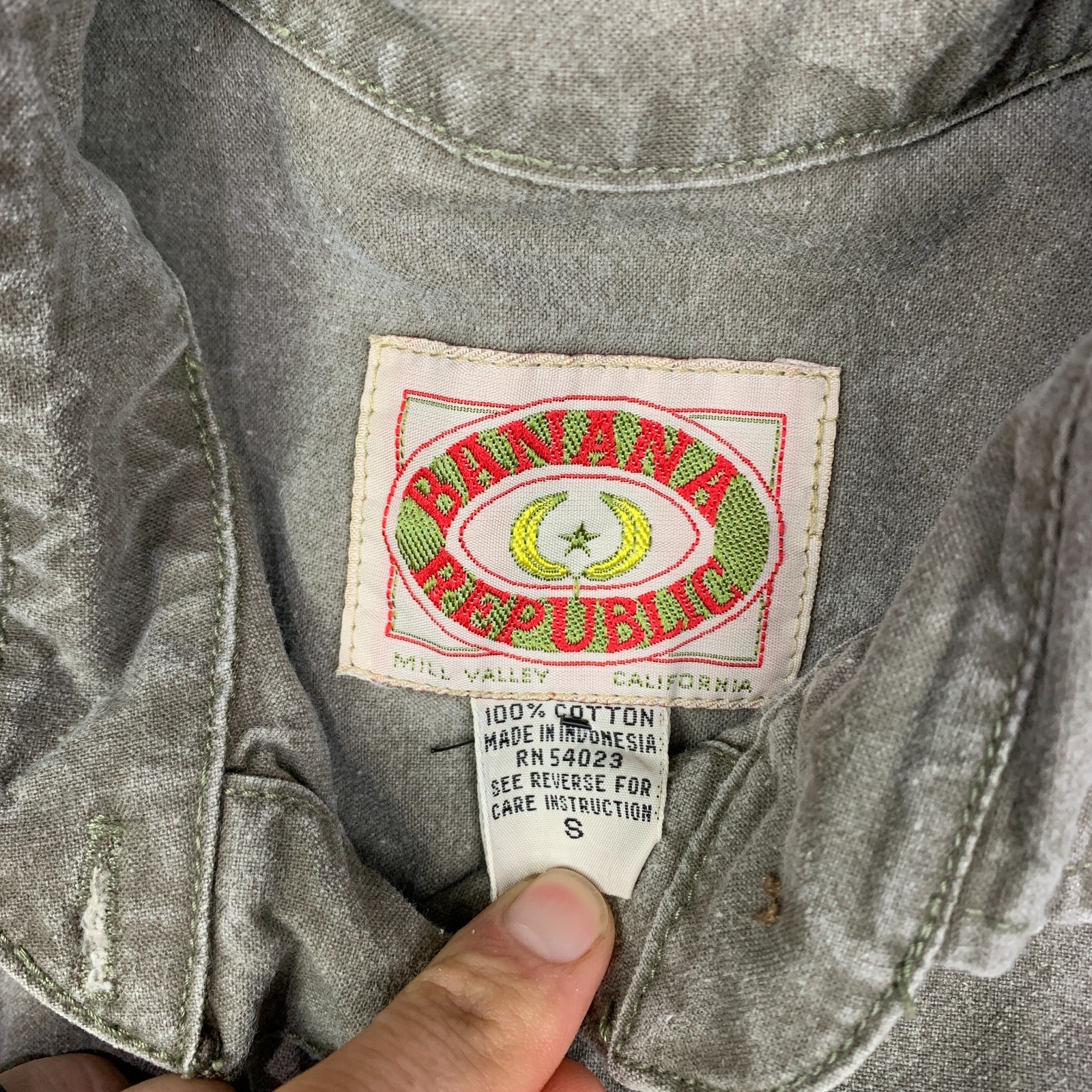 Vintage 80s Banana Republic Jumpsuit Womens Small Safari Coverall Flight Suit