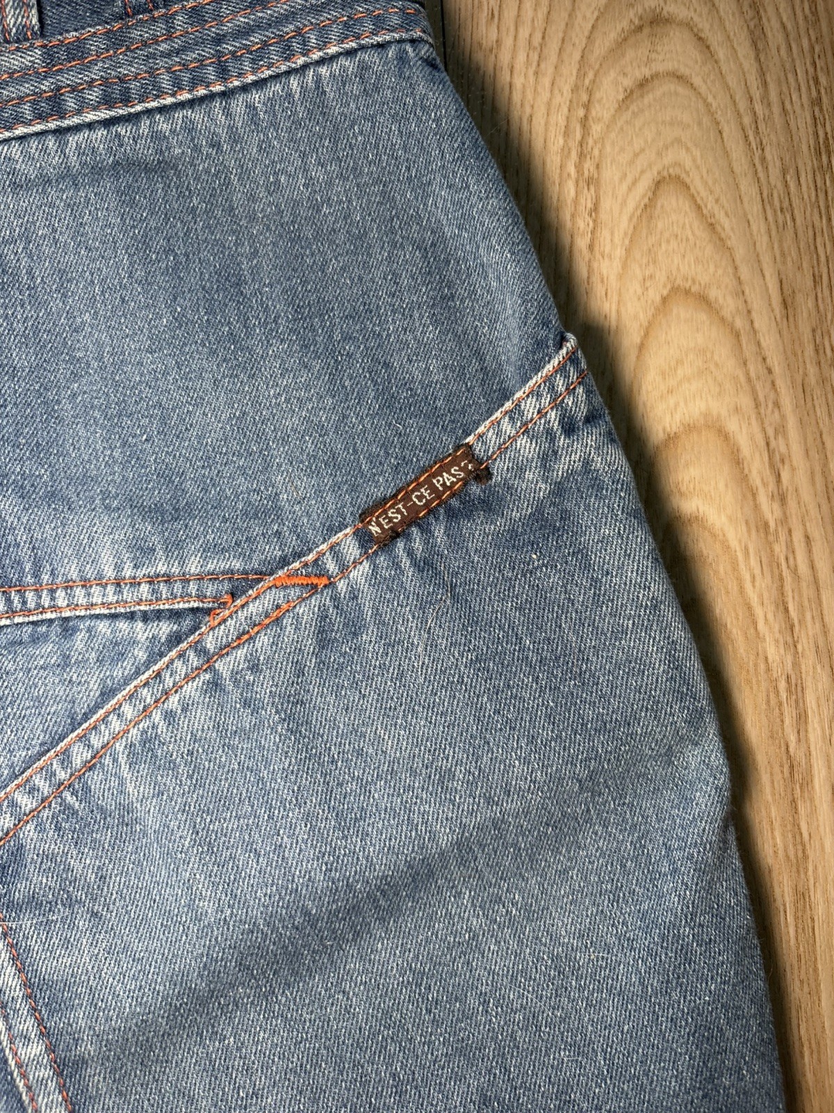 N’est Ce Pas STAR Jeans 70s Bellbottom Pants Hippie, Womens blue, sz 11/12 (26W)