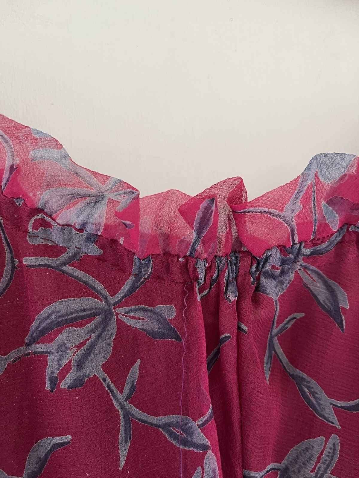 Vintage 1970s Anna Weatherley Silk Chiffon Harem Pants