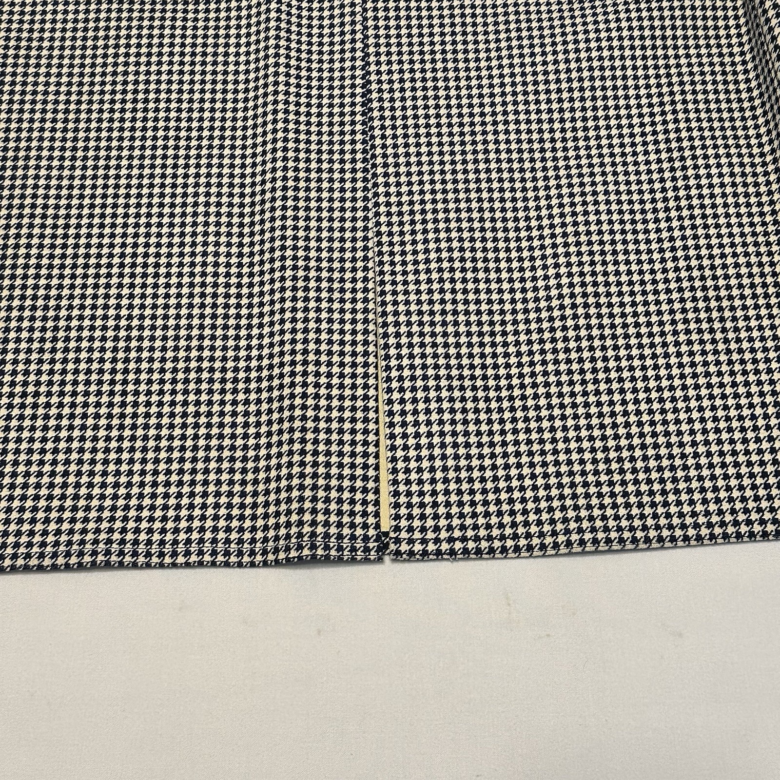 Vintage Count Romi Navy and White Houndstooth Skirt